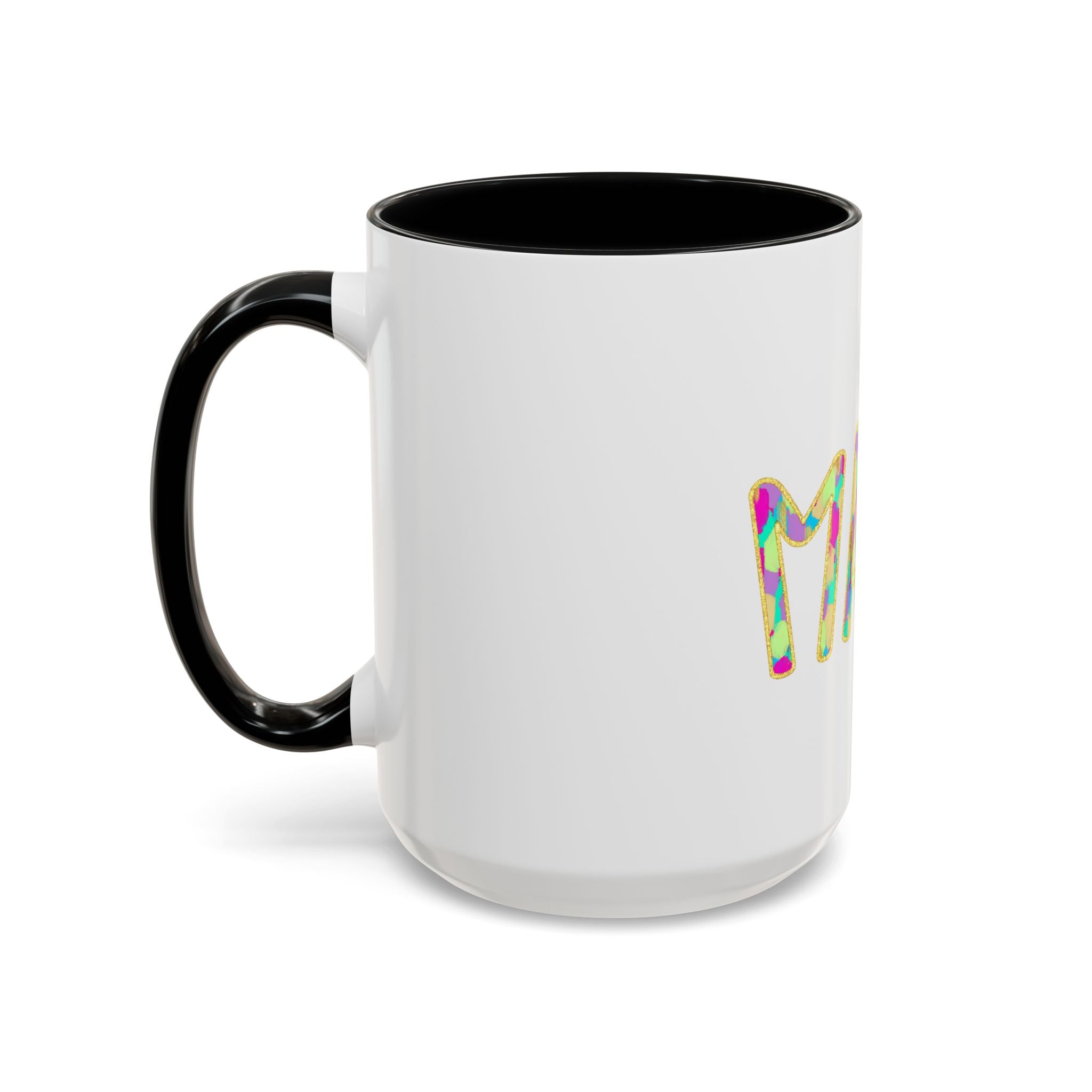 Mama Colorful Confetti Accent Coffee Mug — 11/15oz