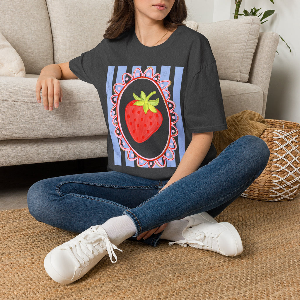 Strawberry with Frame - Gildan Soft Style