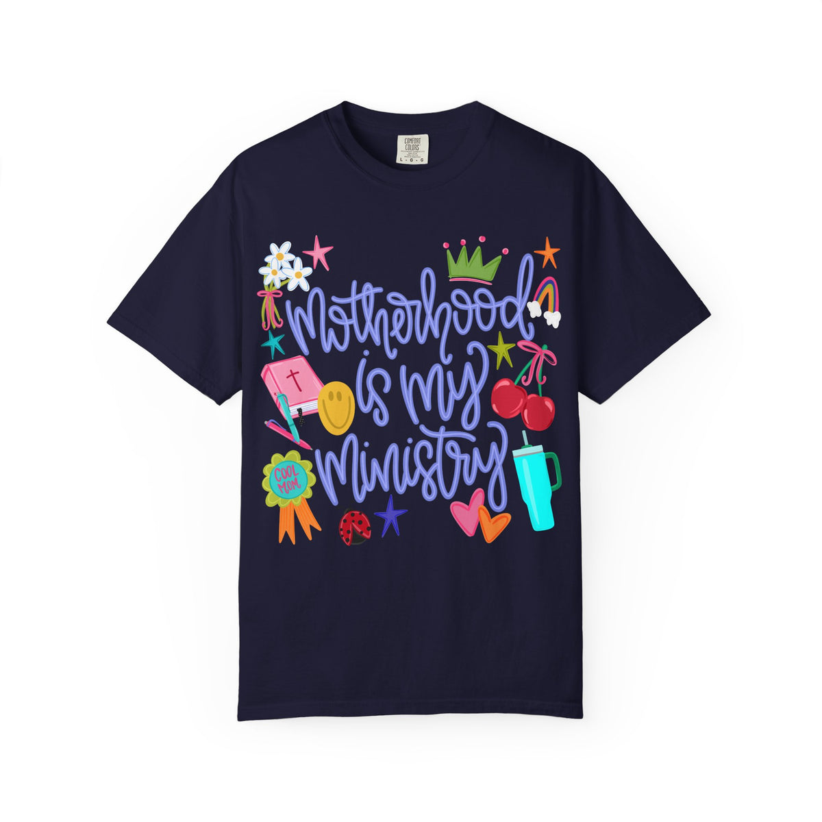 Motherhood is my Ministry purple font