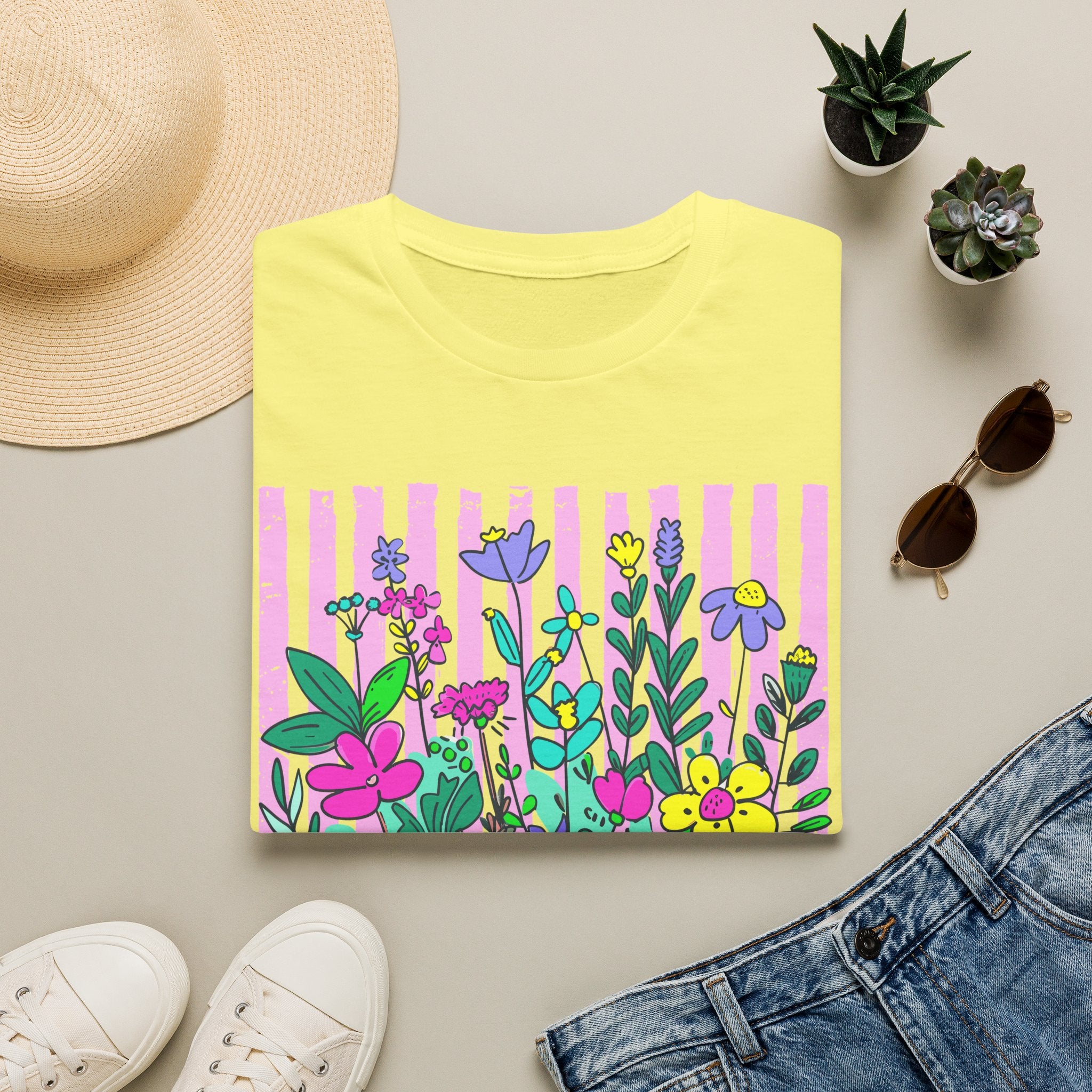 Granny Floral T-Shirt — Colorful Garden Graphic Tee for Grandmothers