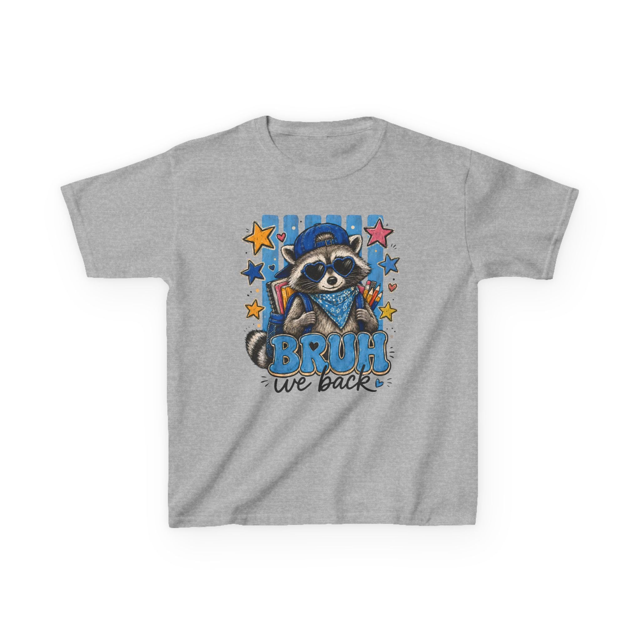 Kids 'Bruh We Back' Raccoon T-Shirt