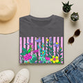 Floral Stripe "NANA" T-Shirt — Bright Garden Grandma Gift