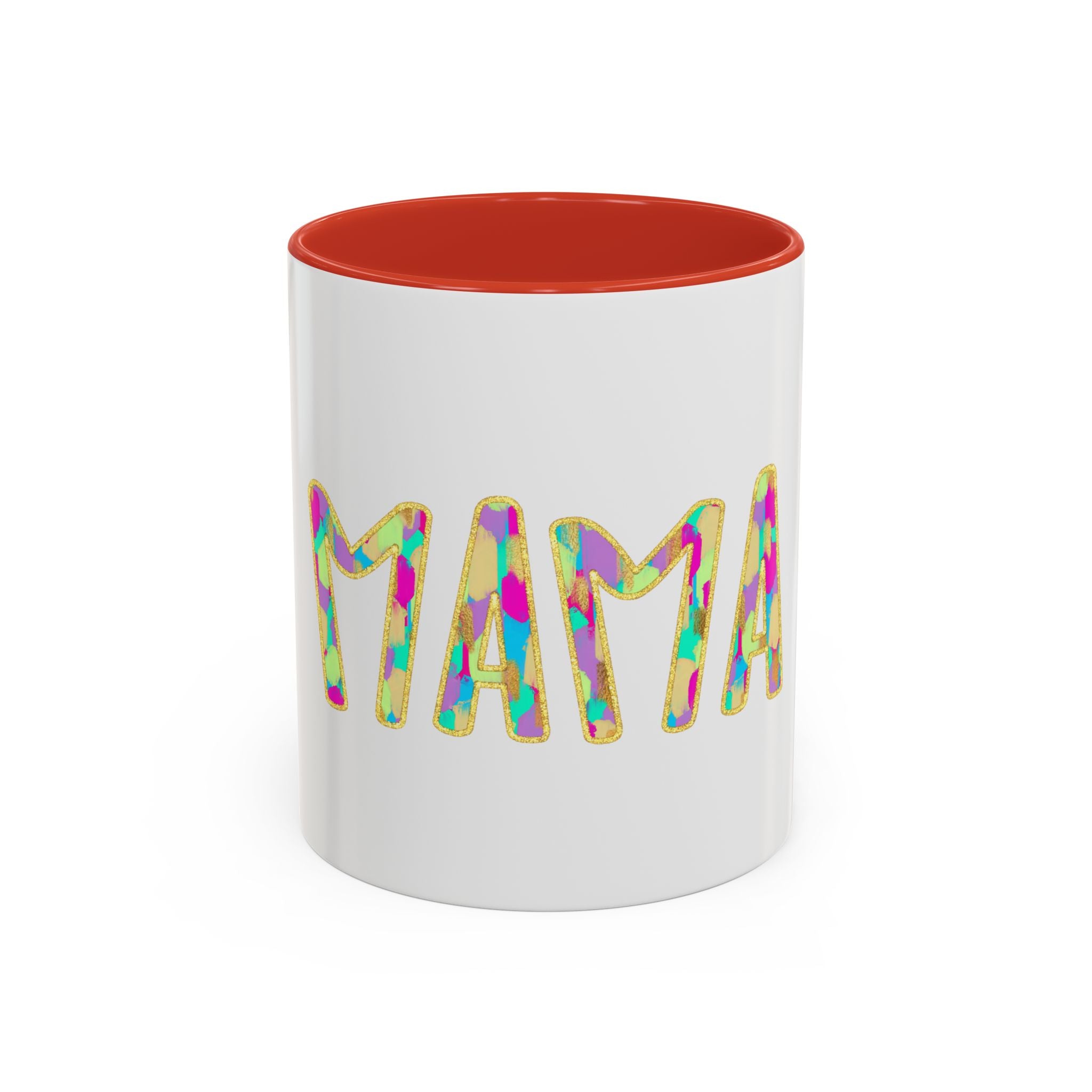 Mama Colorful Confetti Accent Coffee Mug — 11/15oz