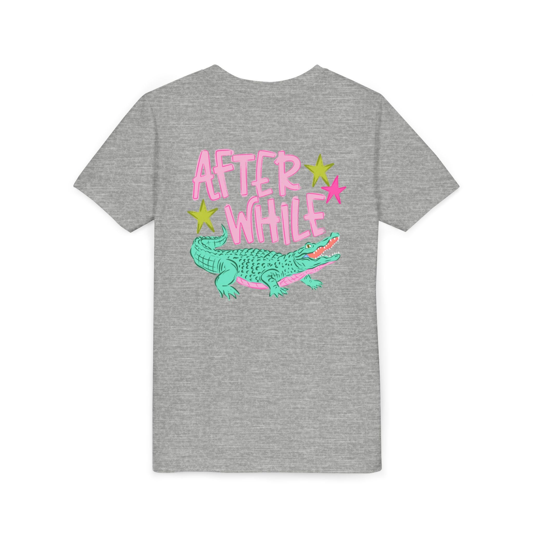 Youth Tee — "Later/After While" Retro Crocodile Graphic