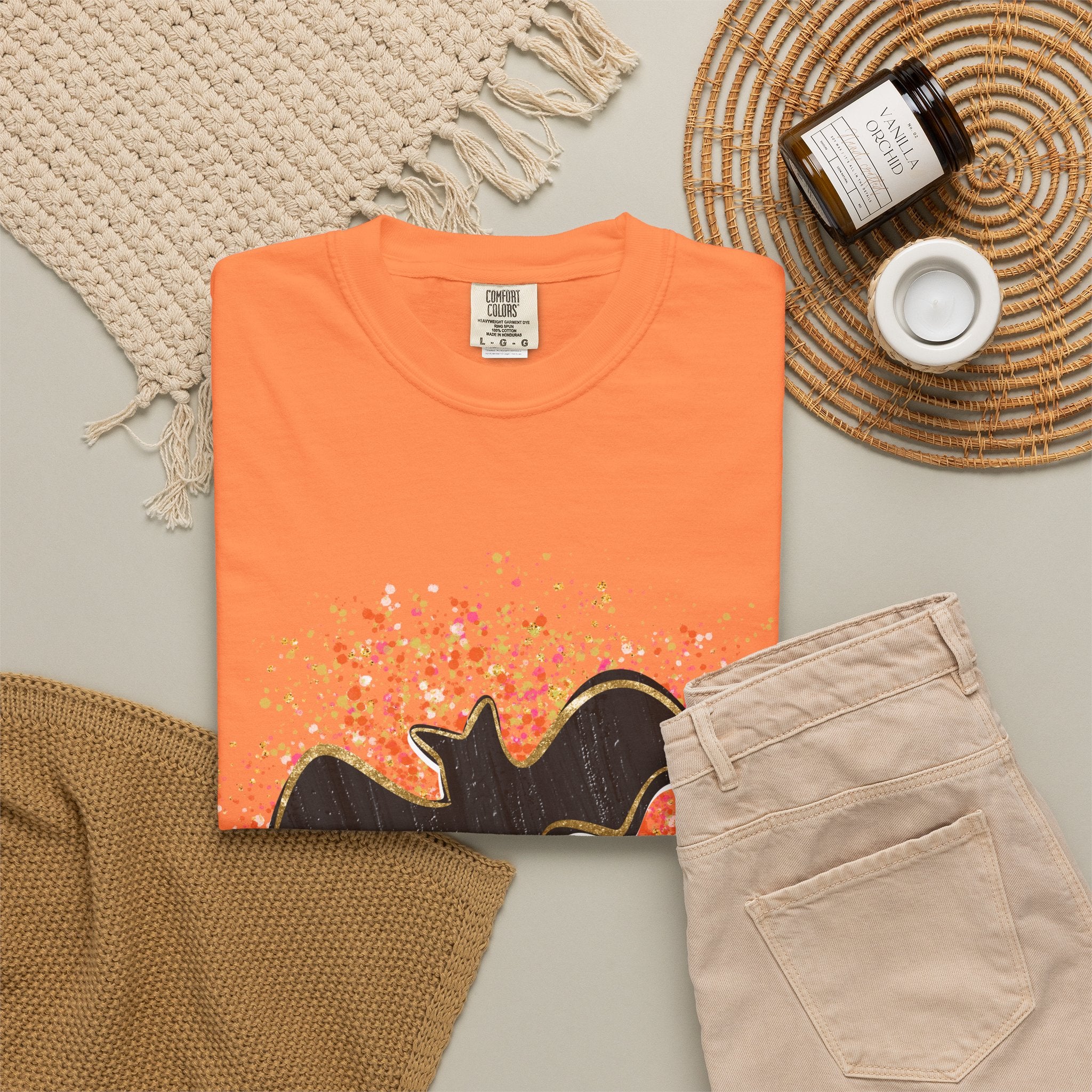 Halloween Bat Splatter T-Shirt