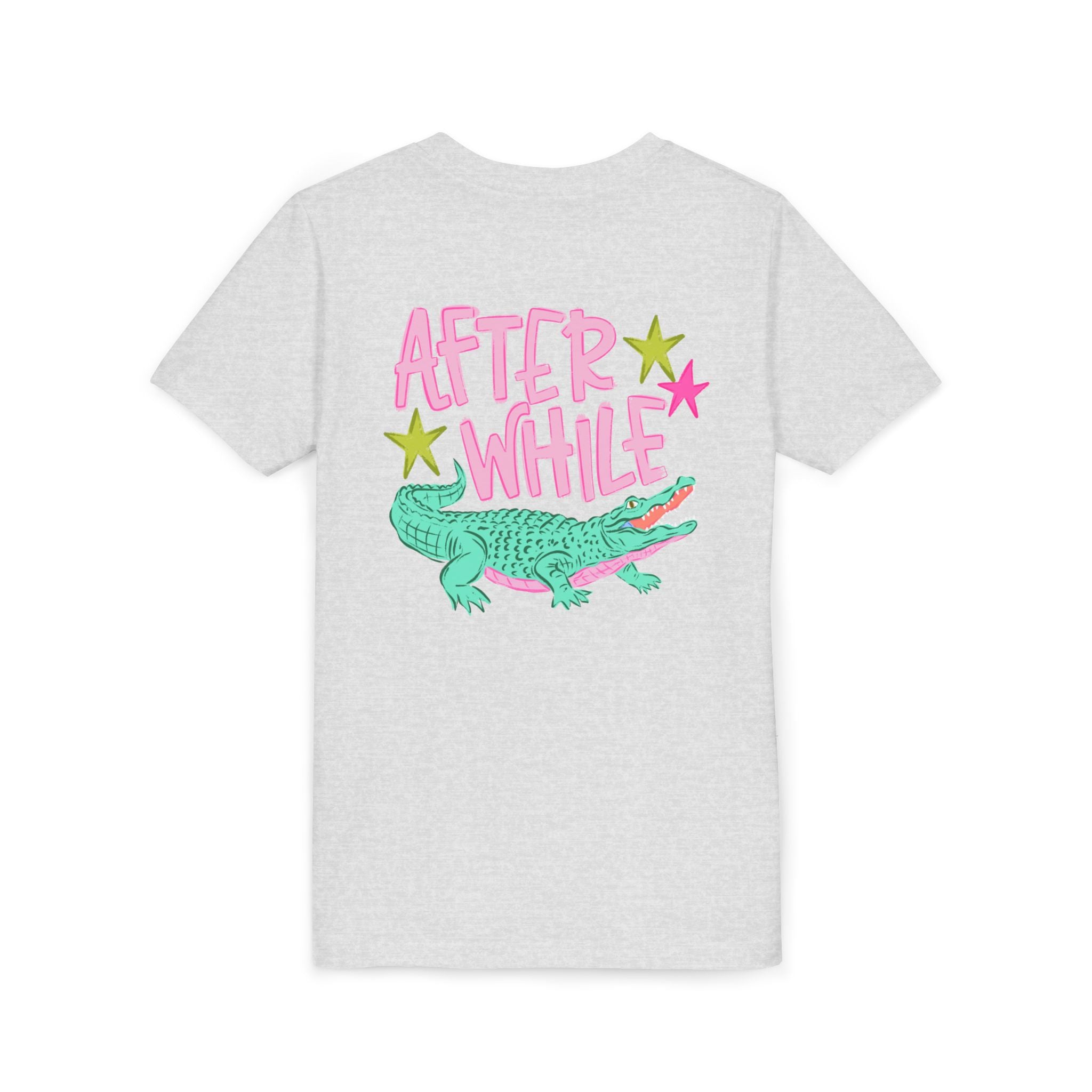 Youth Tee — "Later/After While" Retro Crocodile Graphic