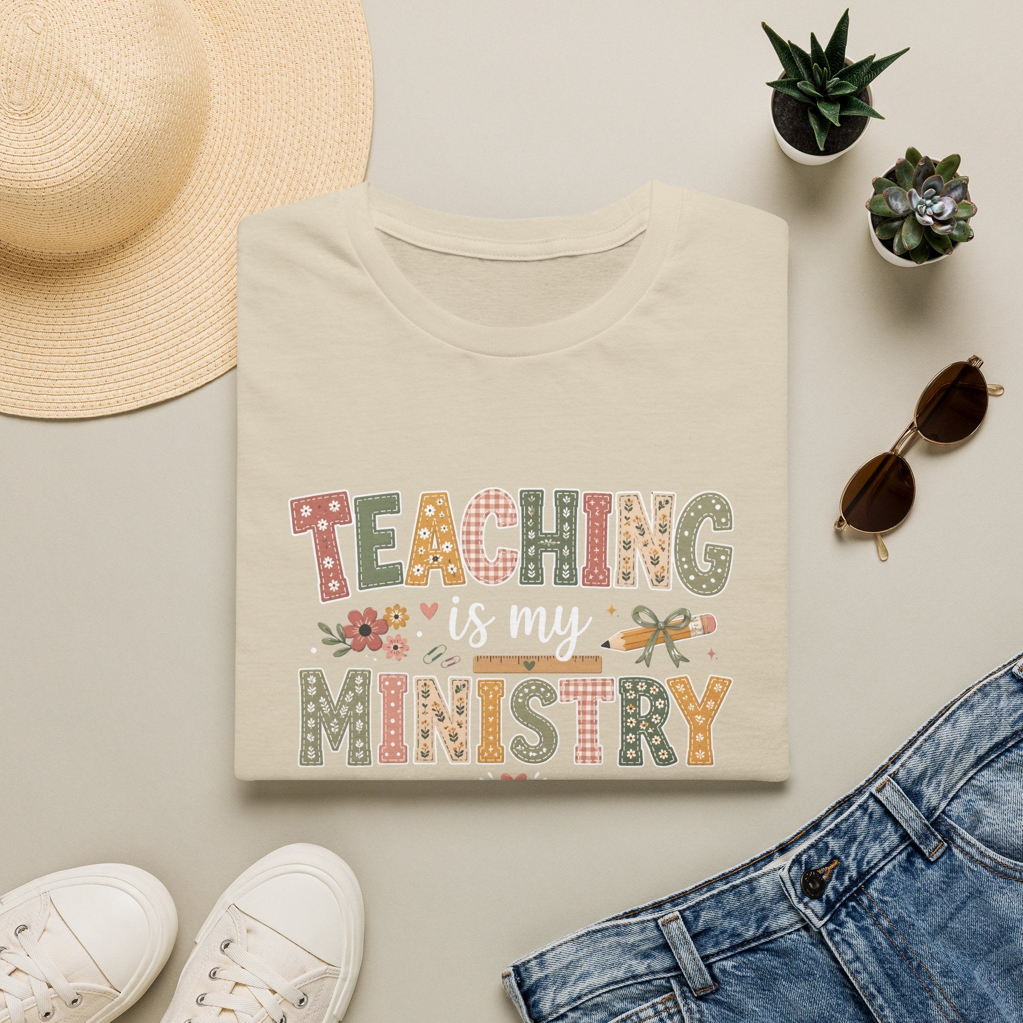 Teaching Is My Ministry T-Shirt — Christian Teacher Gifts, Faith-Based Classroom Tee