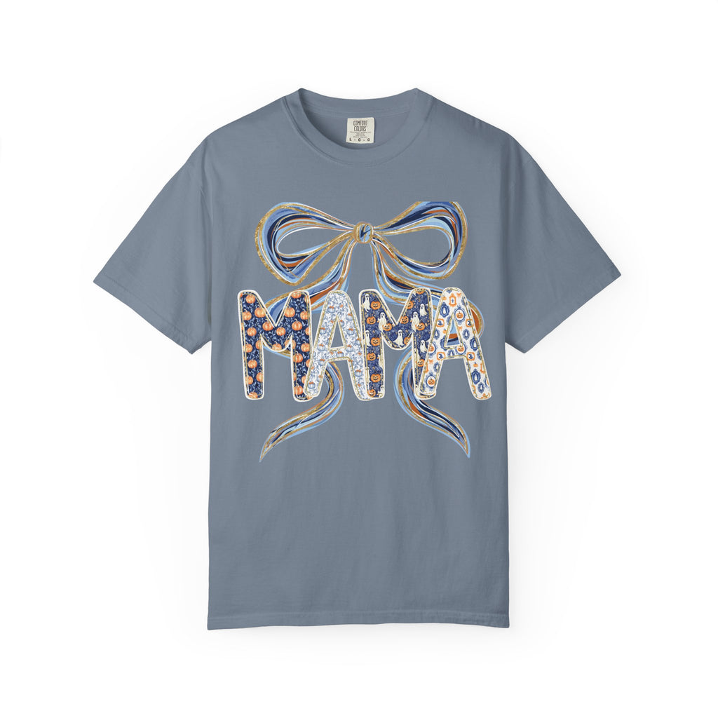 Fall Pumpkin Mama Bow - Comfort Color