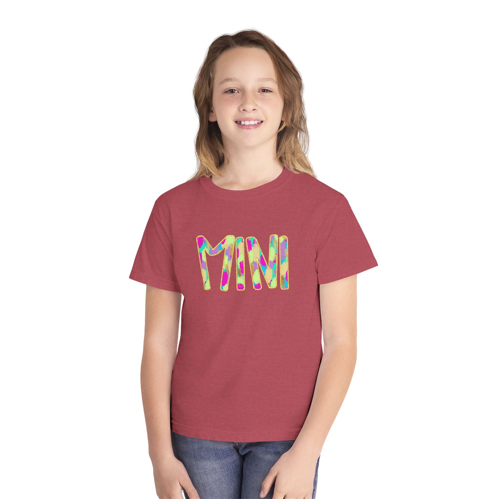 Youth Tee with Colorful 'MIM' Graphic — Vibrant Kid's Casual Shirt