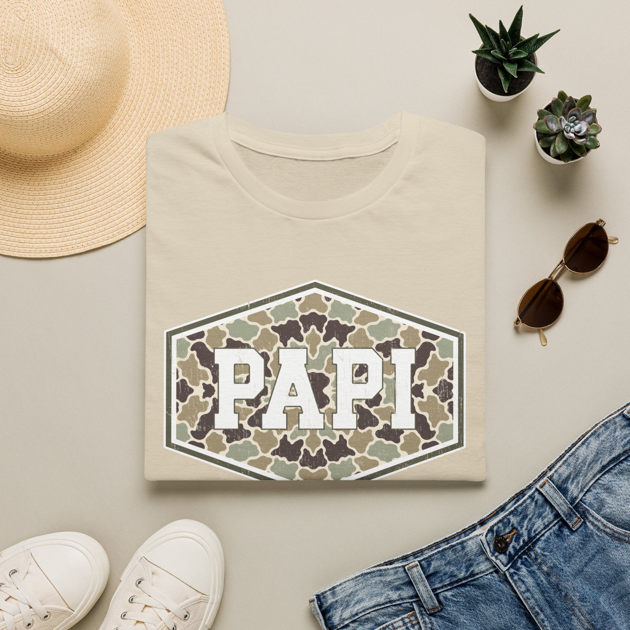 Papi Camo - Gildan Soft Style