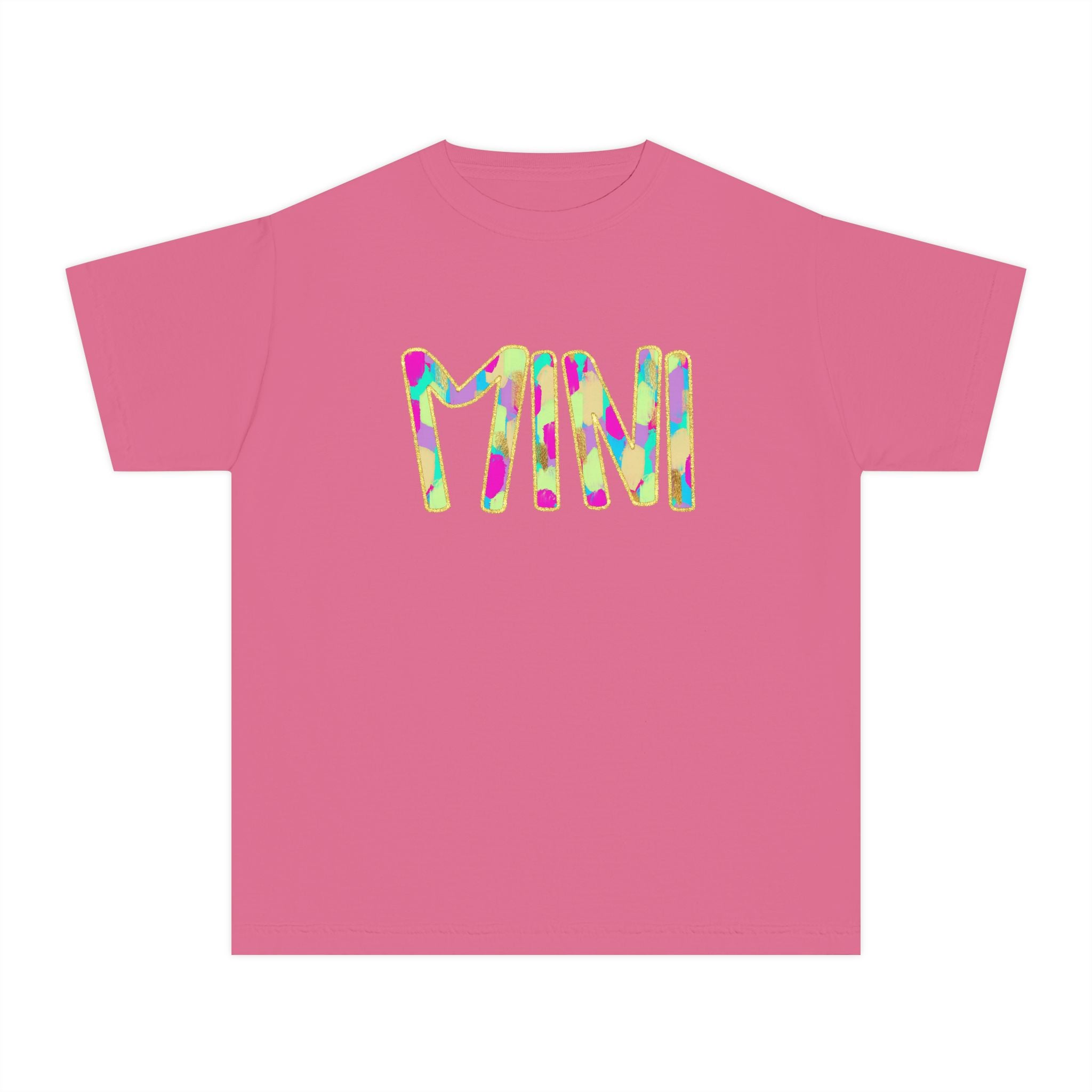 Youth Tee with Colorful 'MIM' Graphic — Vibrant Kid's Casual Shirt