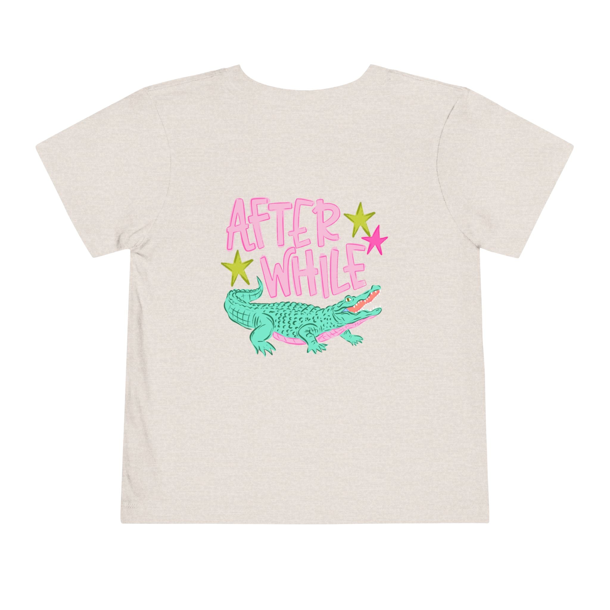 Toddler Tee — 'Later/After While' Cute Crocodile Graphic Shirt