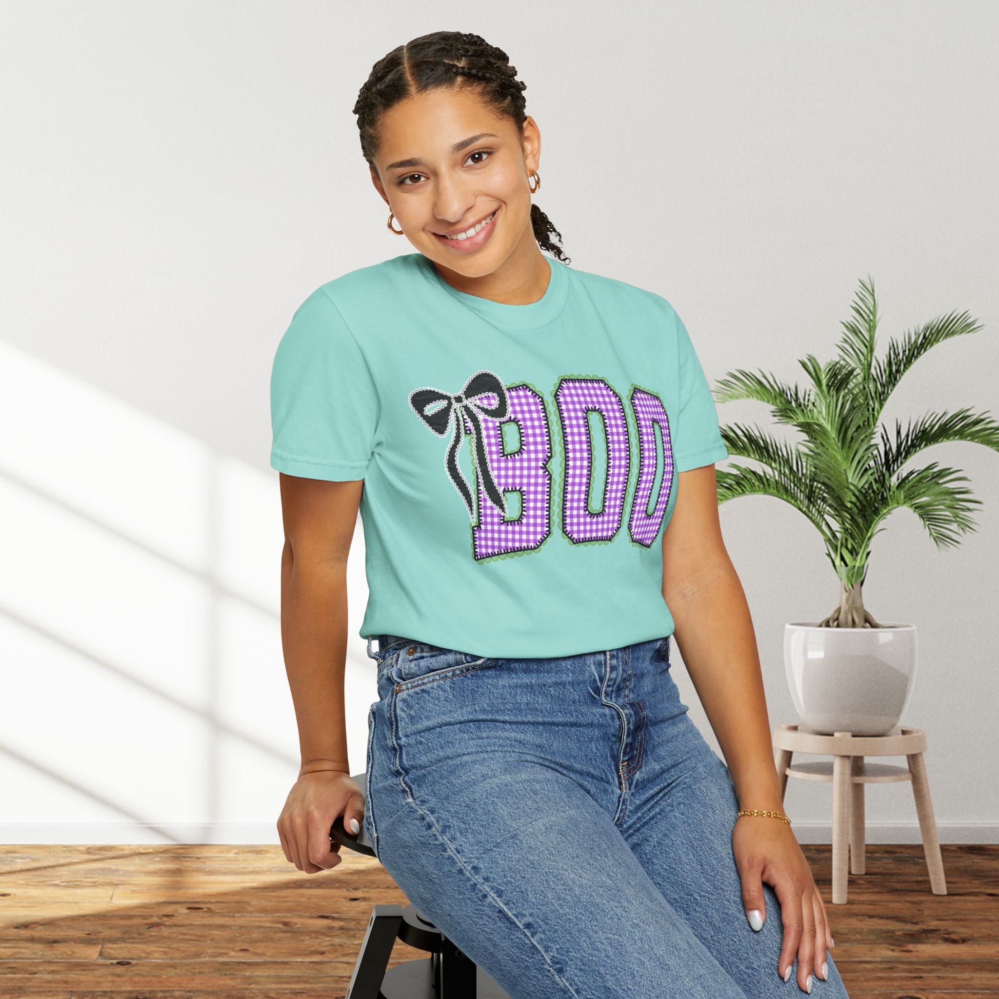 Boo Sparkle Tee — Cute Halloween BOO Graphic T-Shirt with Bow