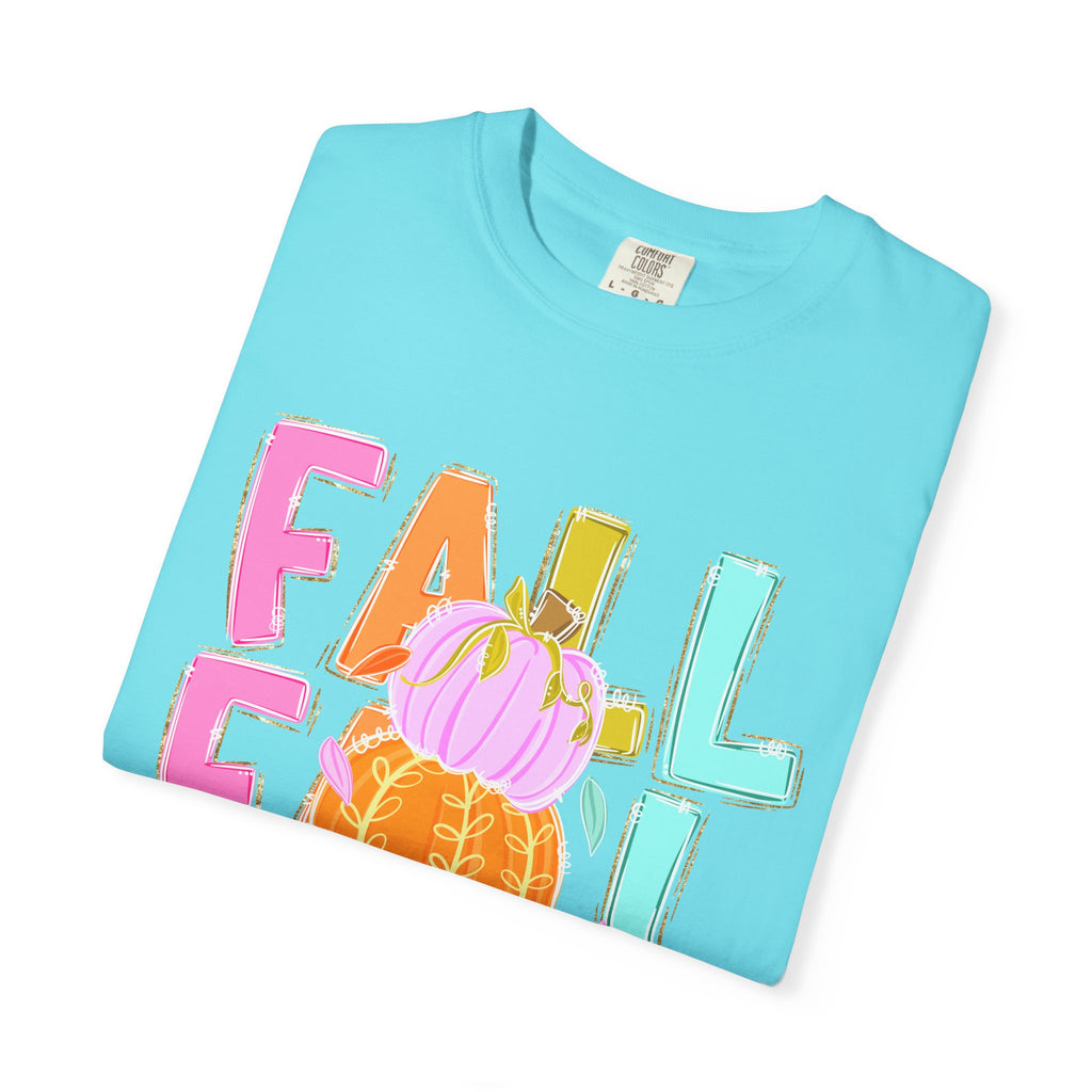 Fall Stack Pumpkin T-Shirt — Colorful Autumn Graphic Tee