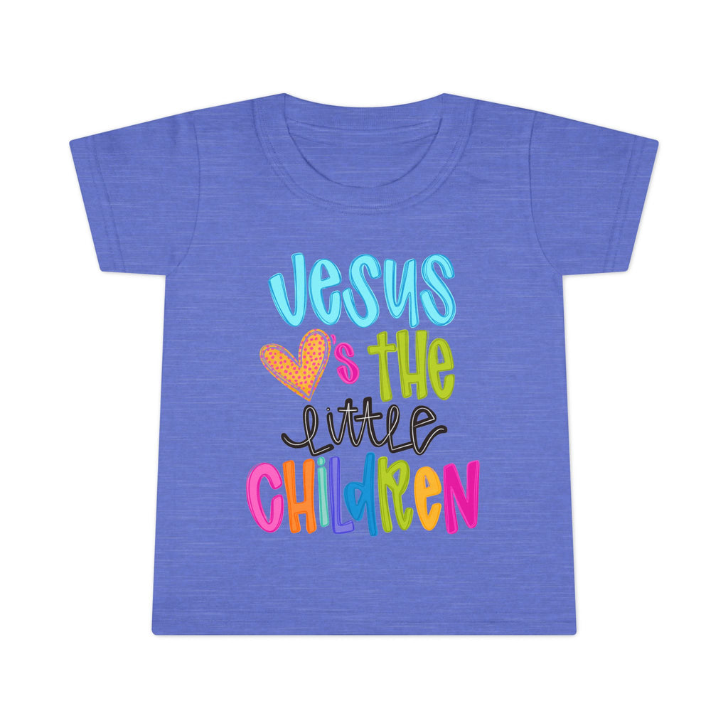 Toddler T-Shirt "Jesus Loves the Little Children" — Colorful Christian Kids Tee