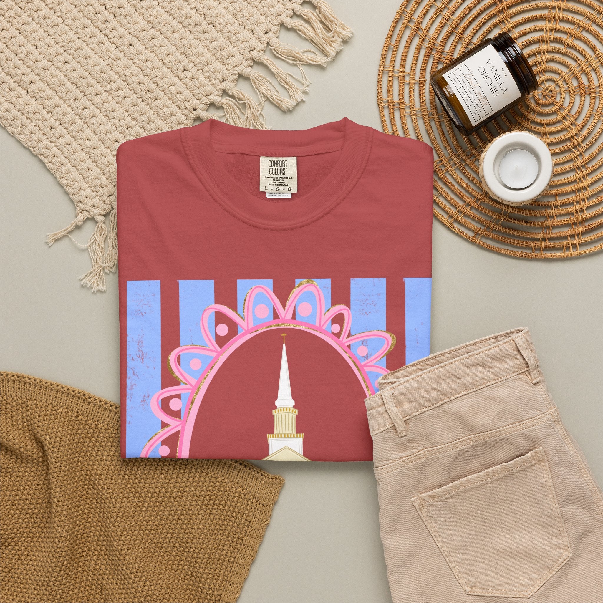 Pastel Chapel Illustration Tee