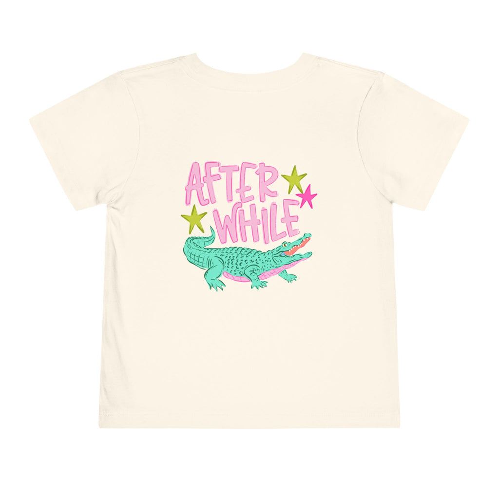 Toddler Tee — 'Later/After While' Cute Crocodile Graphic Shirt