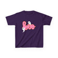 Kids 'Boo' Halloween T‑Shirt — Cute Pink Ghost Tee for Children