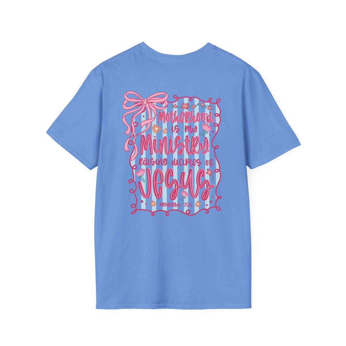 Motherhood is my Ministry Tee – Pink Ribbon Mom Graphic T-Shirt
