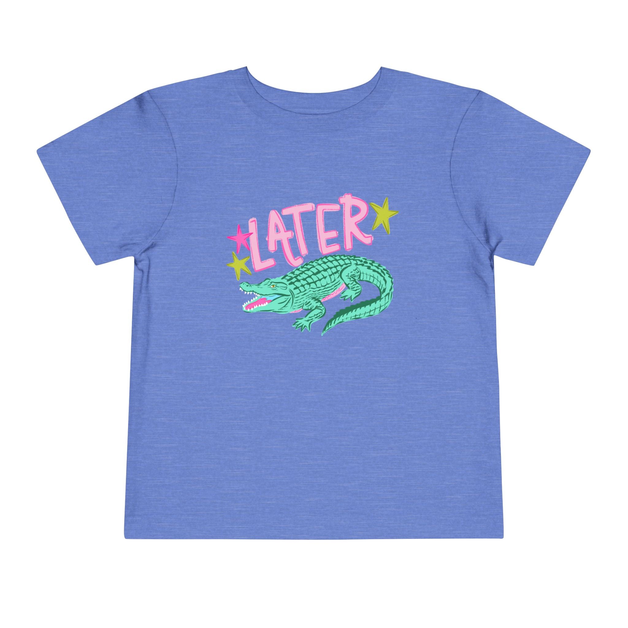 Toddler Tee — 'Later/After While' Cute Crocodile Graphic Shirt