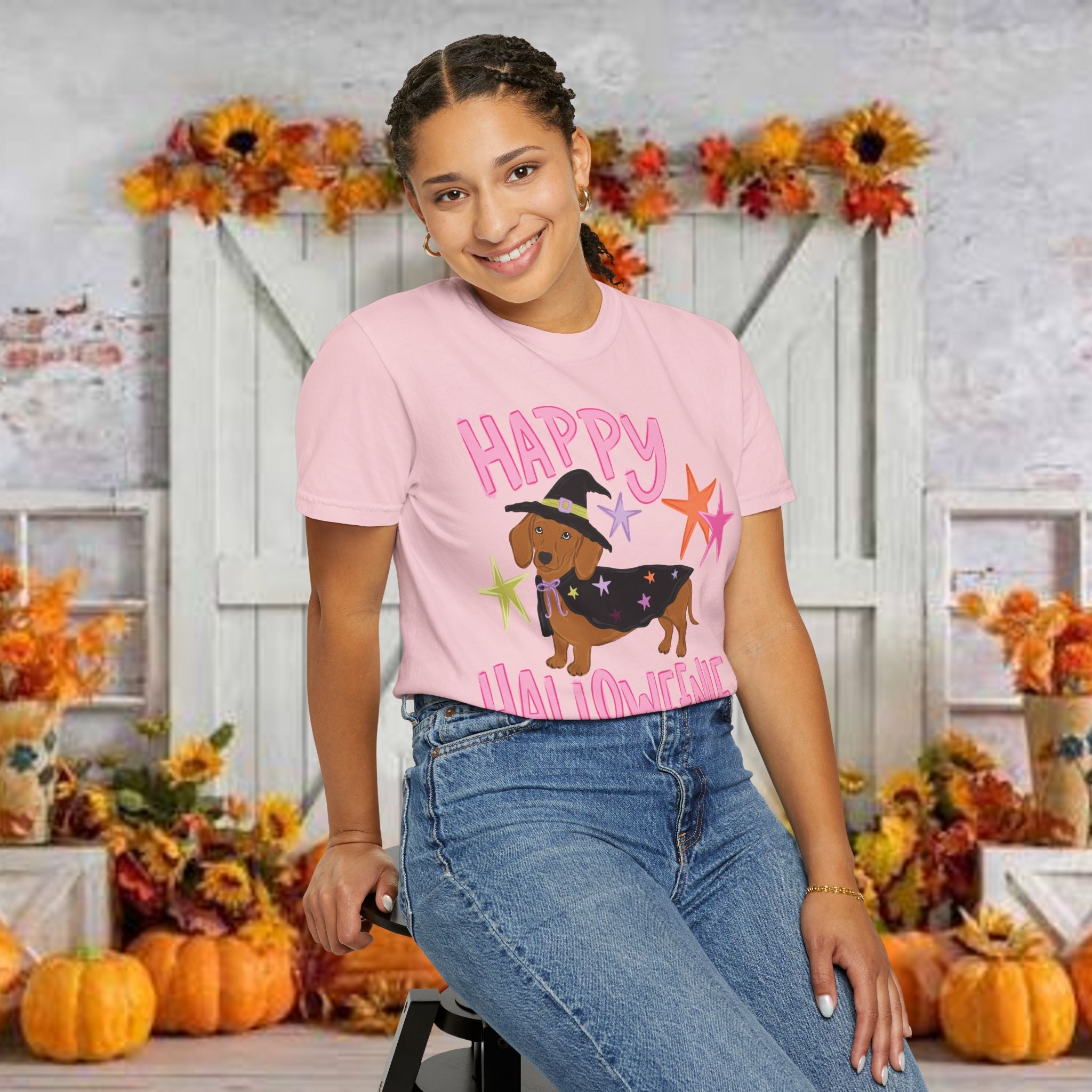 Happy Halloweienie Dachshund Halloween T-Shirt