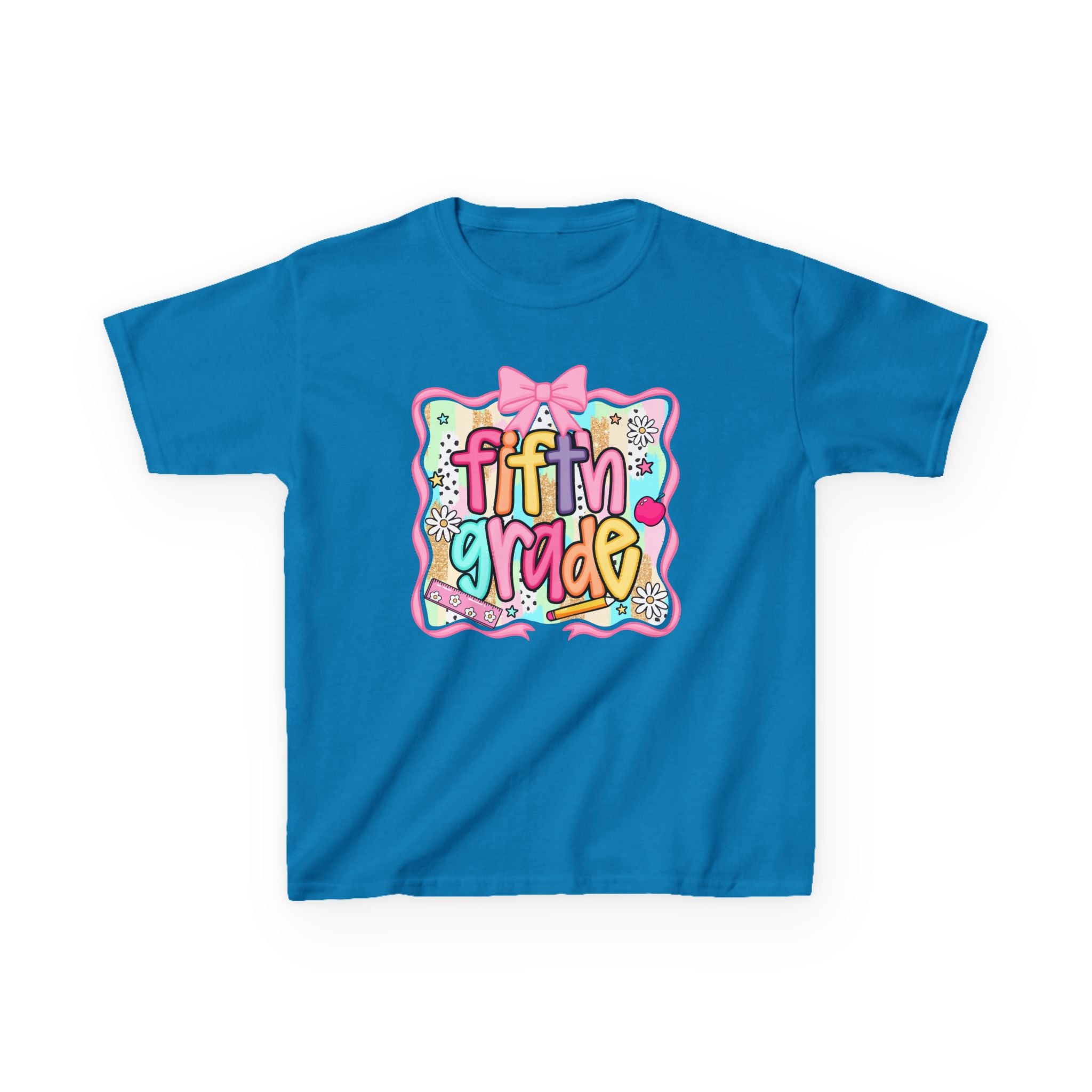 Fifth Grade Kids T-Shirt — Colorful Back-to-School Classroom Tee
