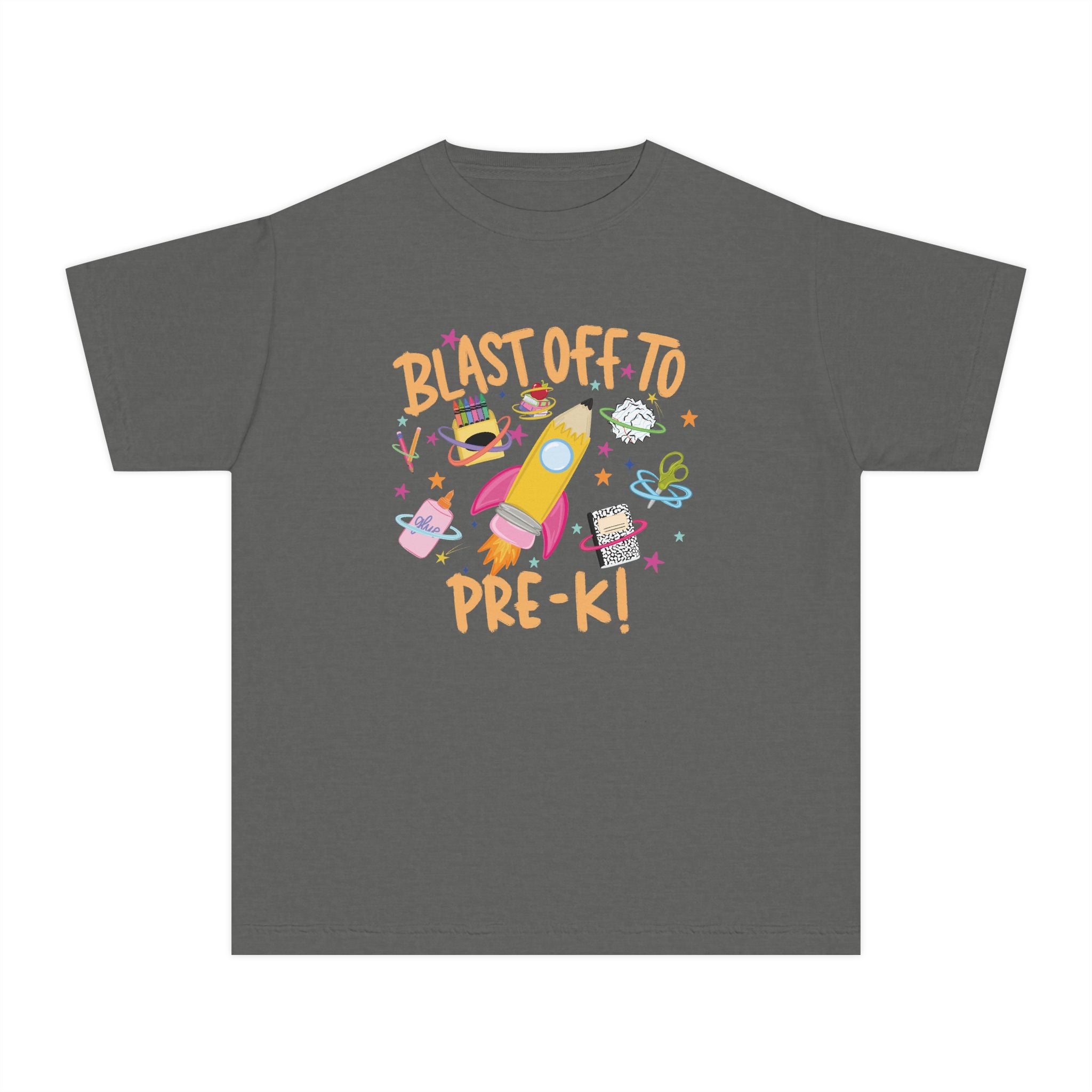 Blast Off to Pre-K! Youth Tee - Cute Rocket Back-to-School Shirt