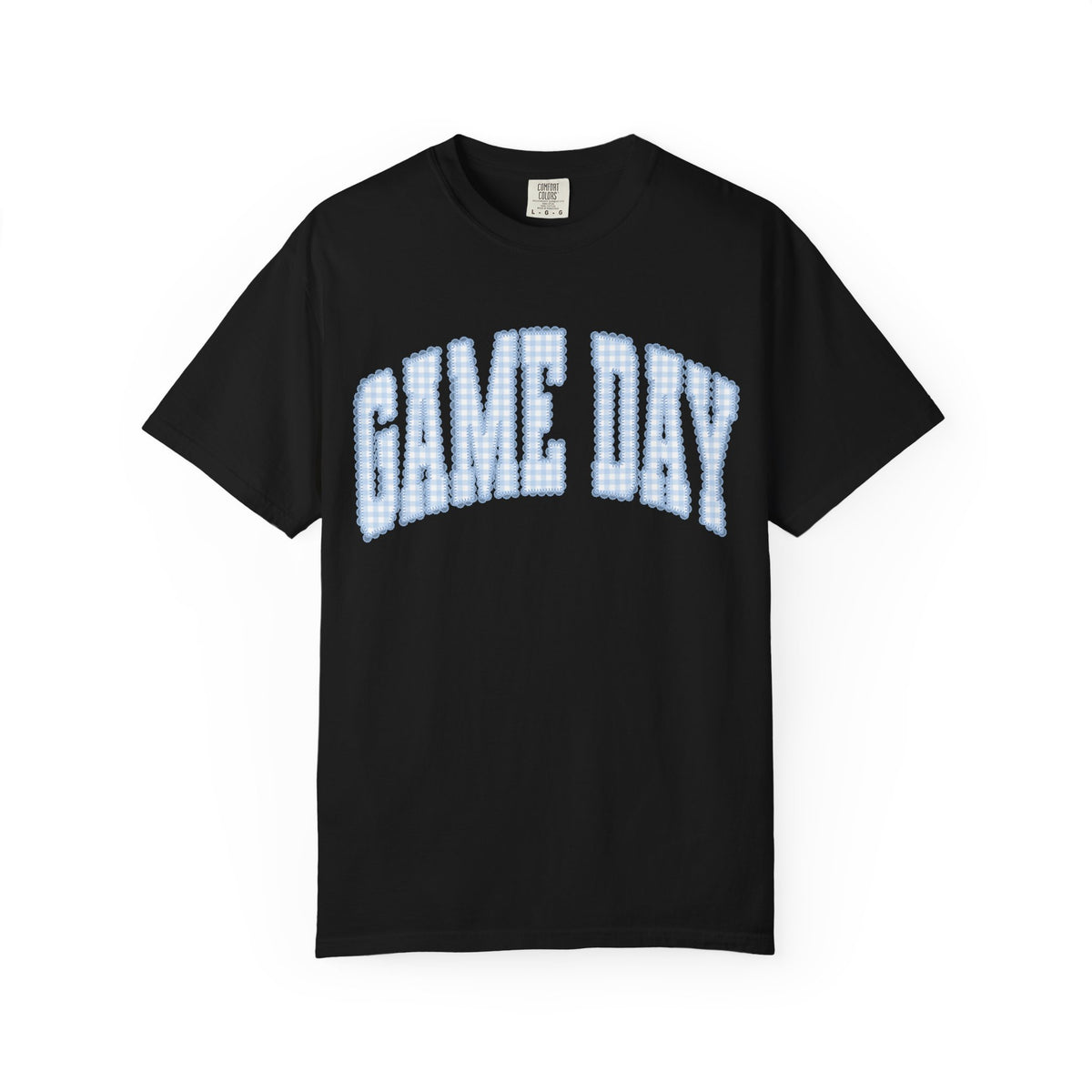 Game Day T-Shirt — Vintage Plaid Arch Graphic Sports Tee