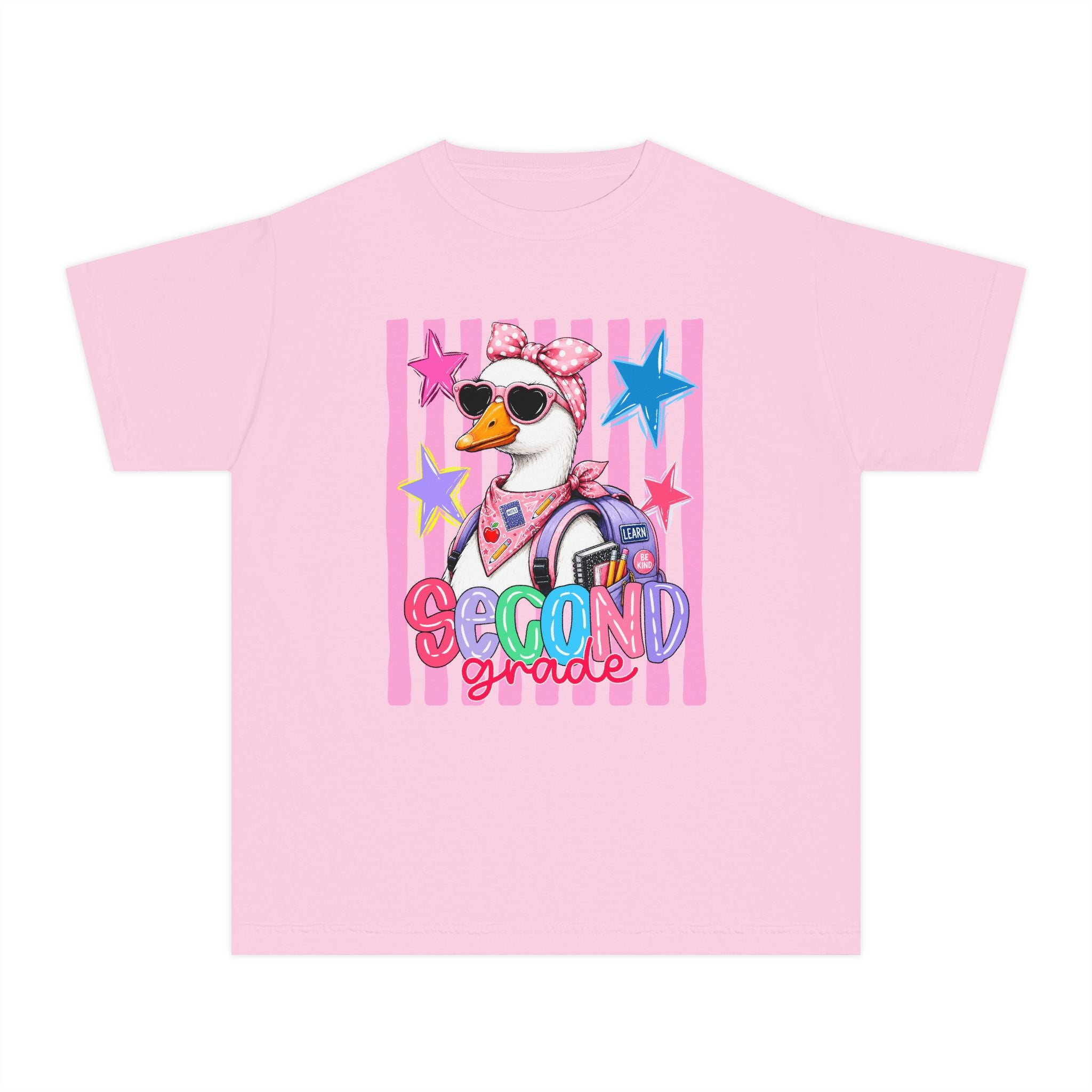 Second Grade Girl Duck Graphic Tee — Cute Back-to-School Shirt for Kids