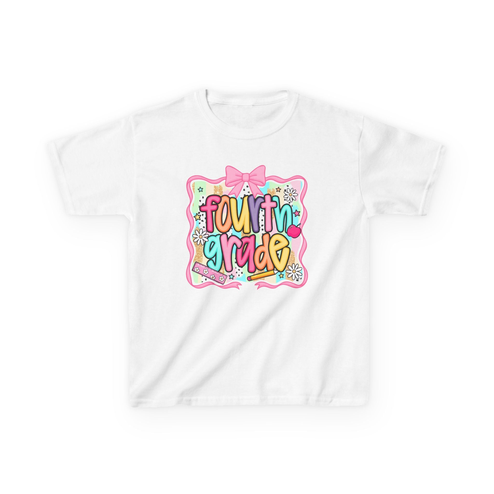 Fourth Grade Kids T-Shirt — Cute Colorful Back-to-School Shirt