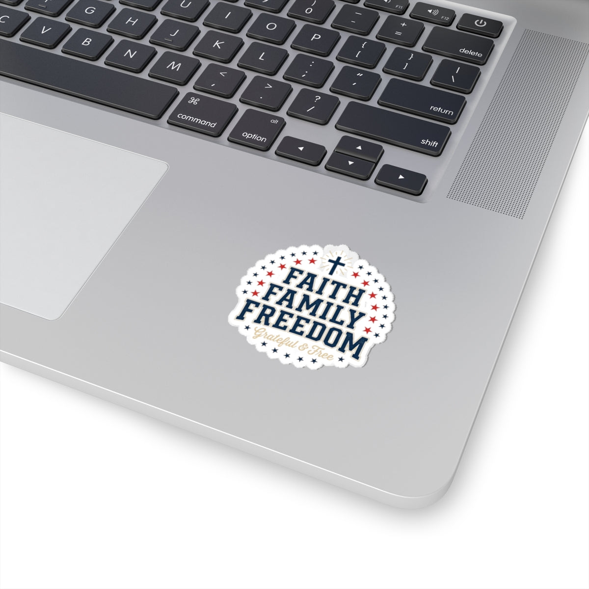 Faith Family Freedom Sticker | Faith-based Patriotic, Vintage Americana 4th of July