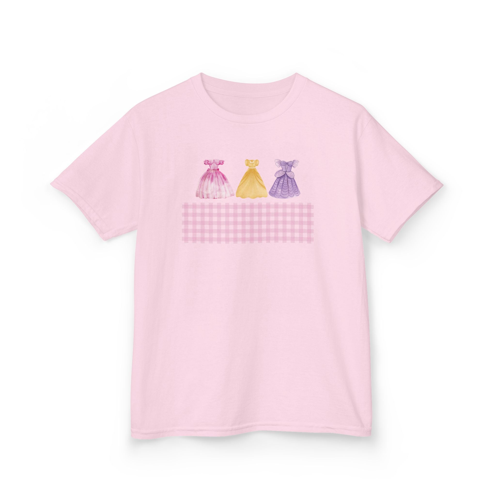 Girls Dance Dress Tee — Pink Yellow Purple Ballet Costume Kids Shirt