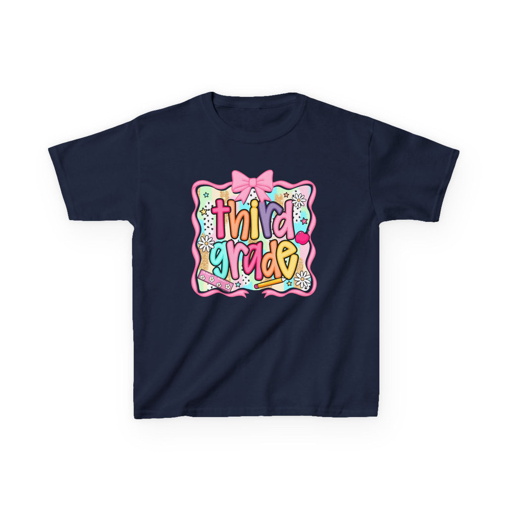 Third Grade Kids T‑Shirt — Colorful Back-to-School Design