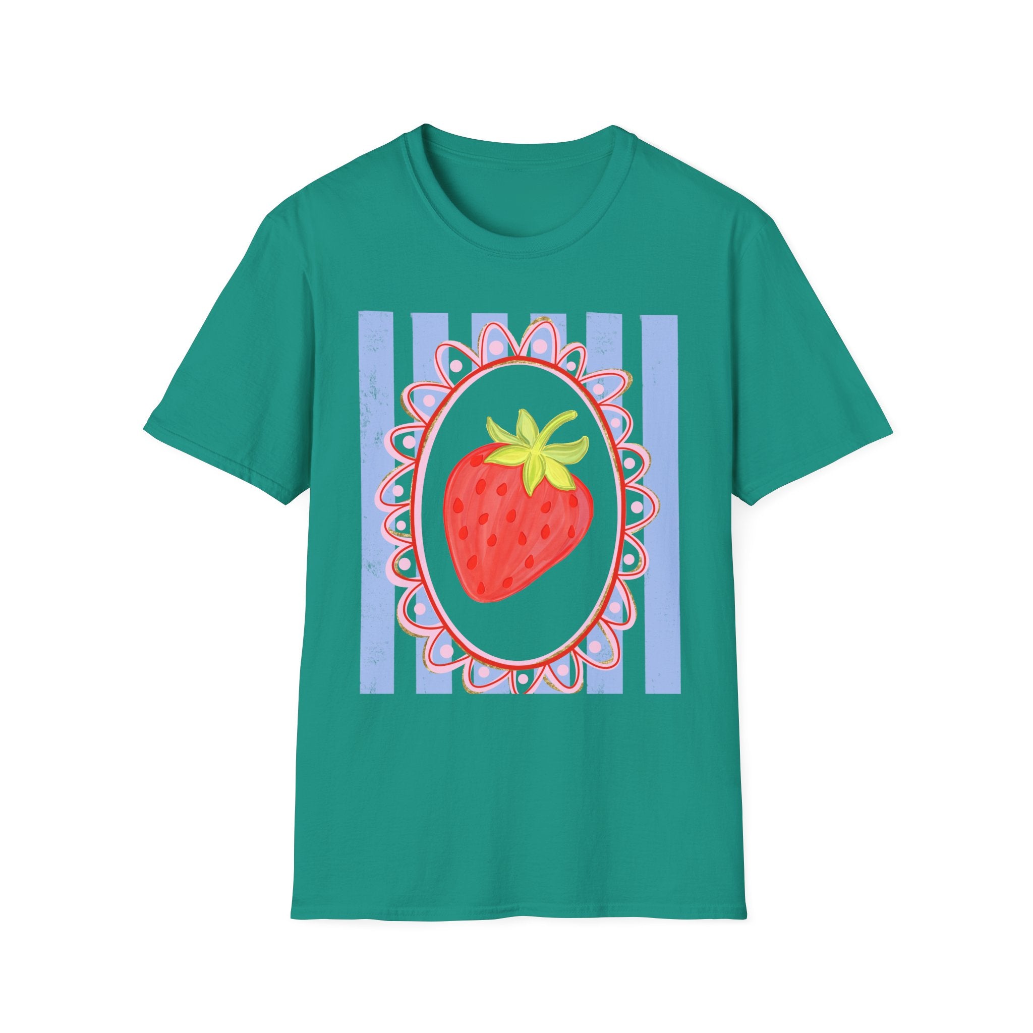 Strawberry with Frame - Gildan Soft Style