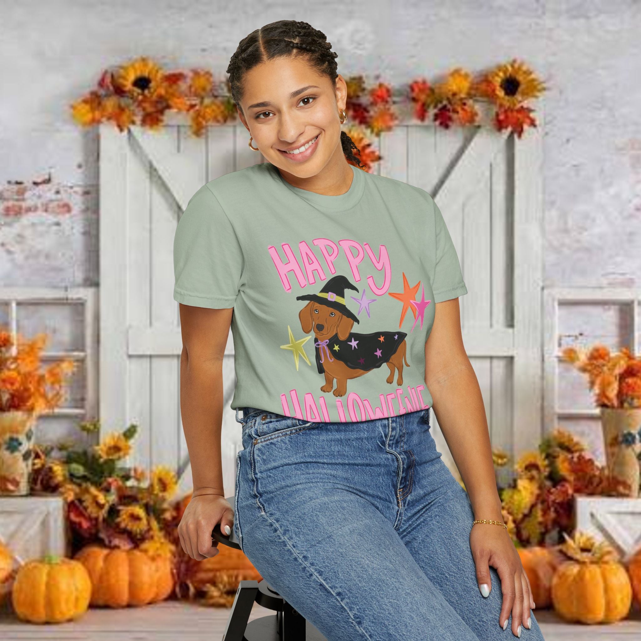Happy Halloweienie Dachshund Halloween T-Shirt
