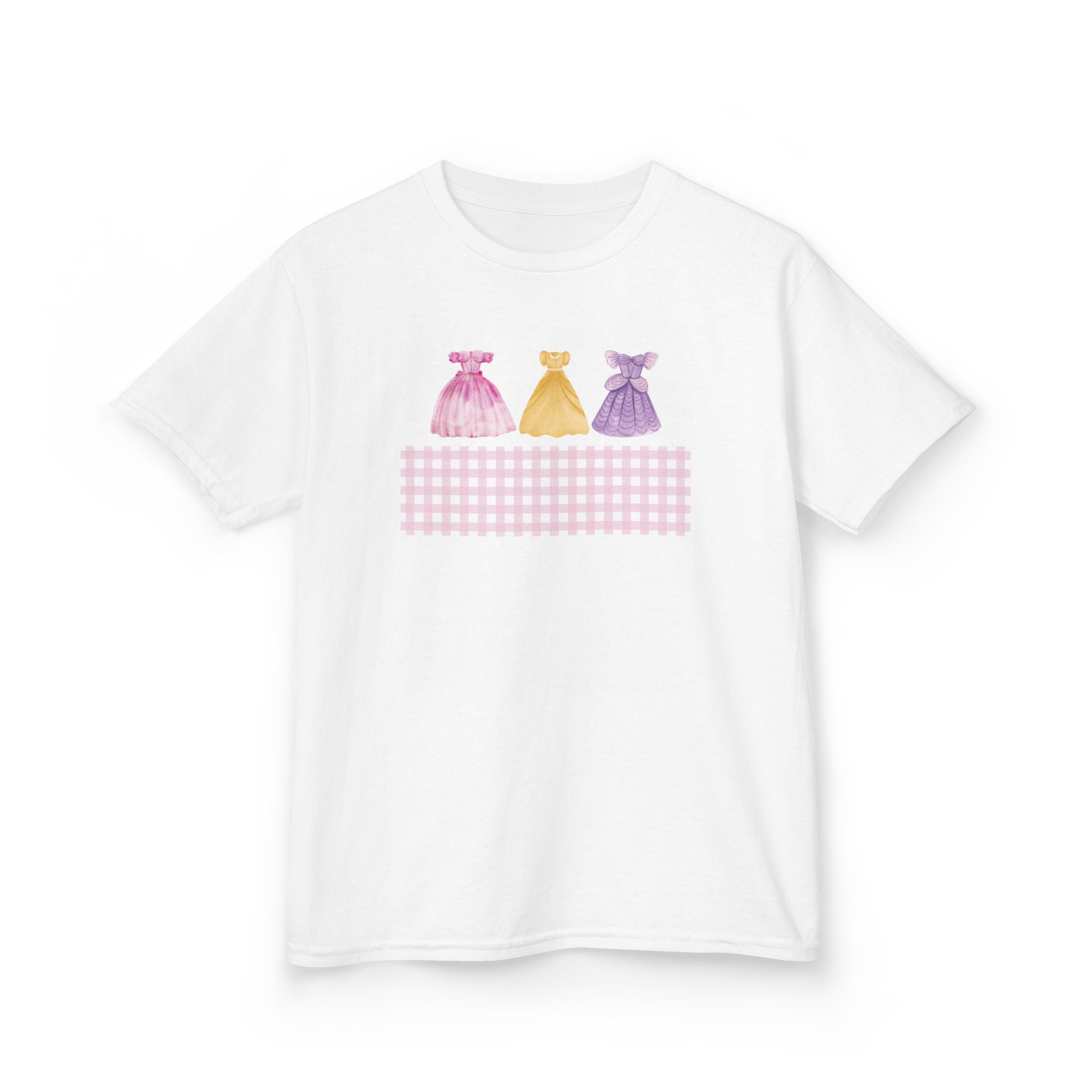 Girls Dance Dress Tee — Pink Yellow Purple Ballet Costume Kids Shirt