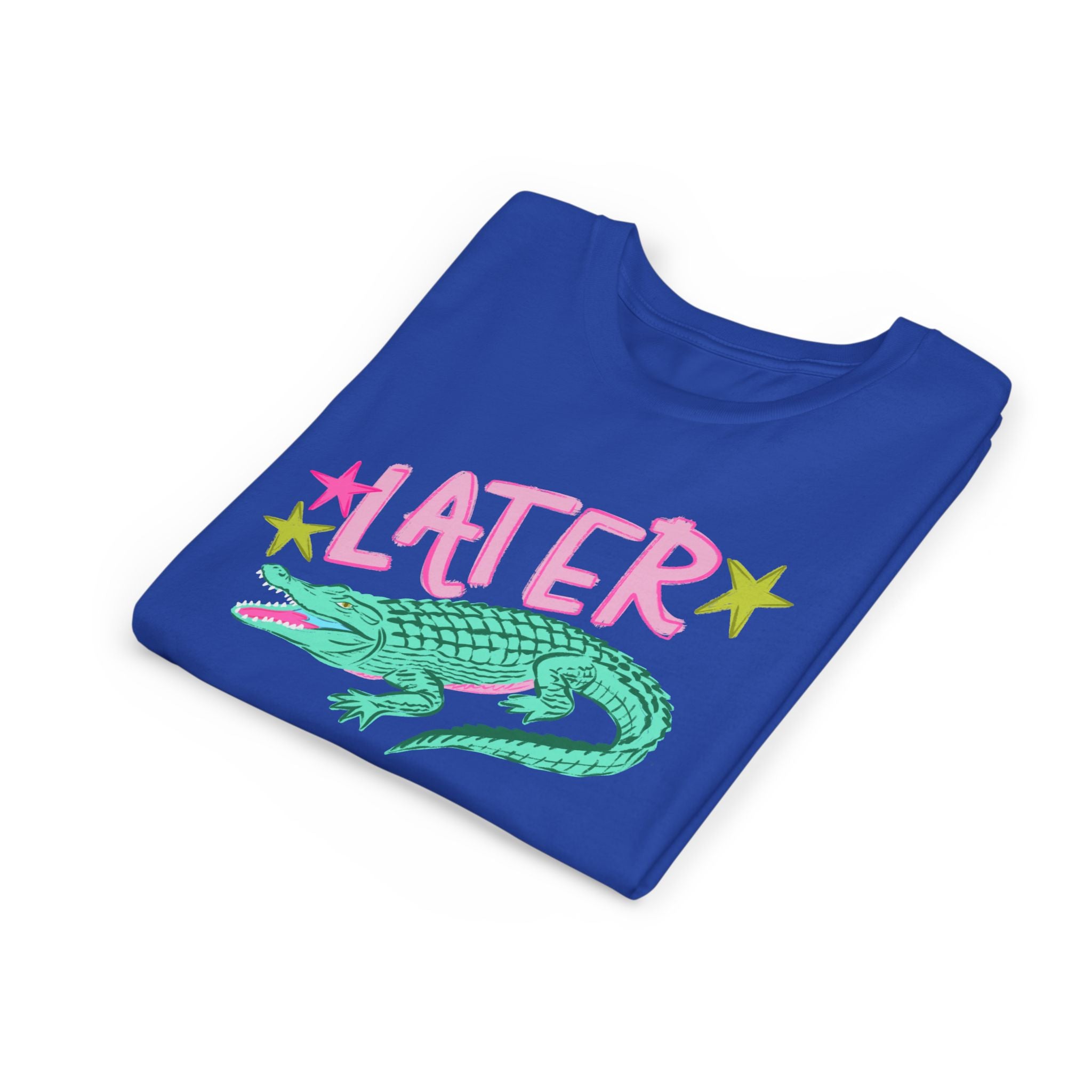 Youth Tee — "Later/After While" Retro Crocodile Graphic