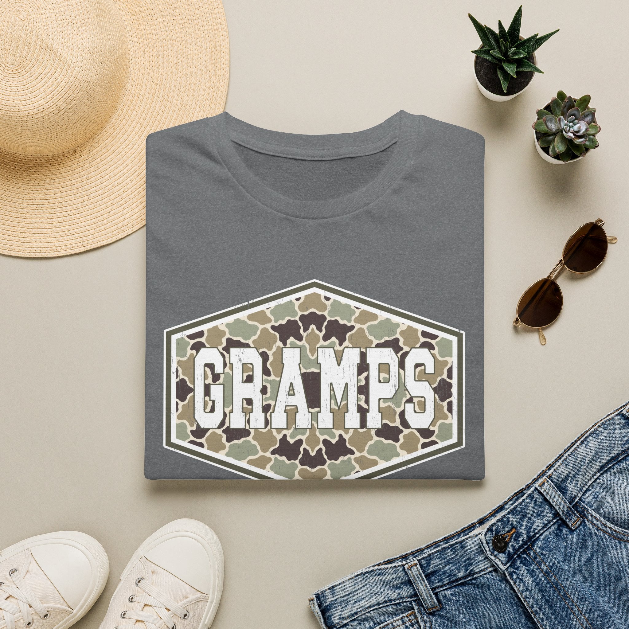 Gramps Camo - Gildan Soft Style