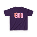 Kids Tee - Pink "BOO" Halloween Graphic with Bow