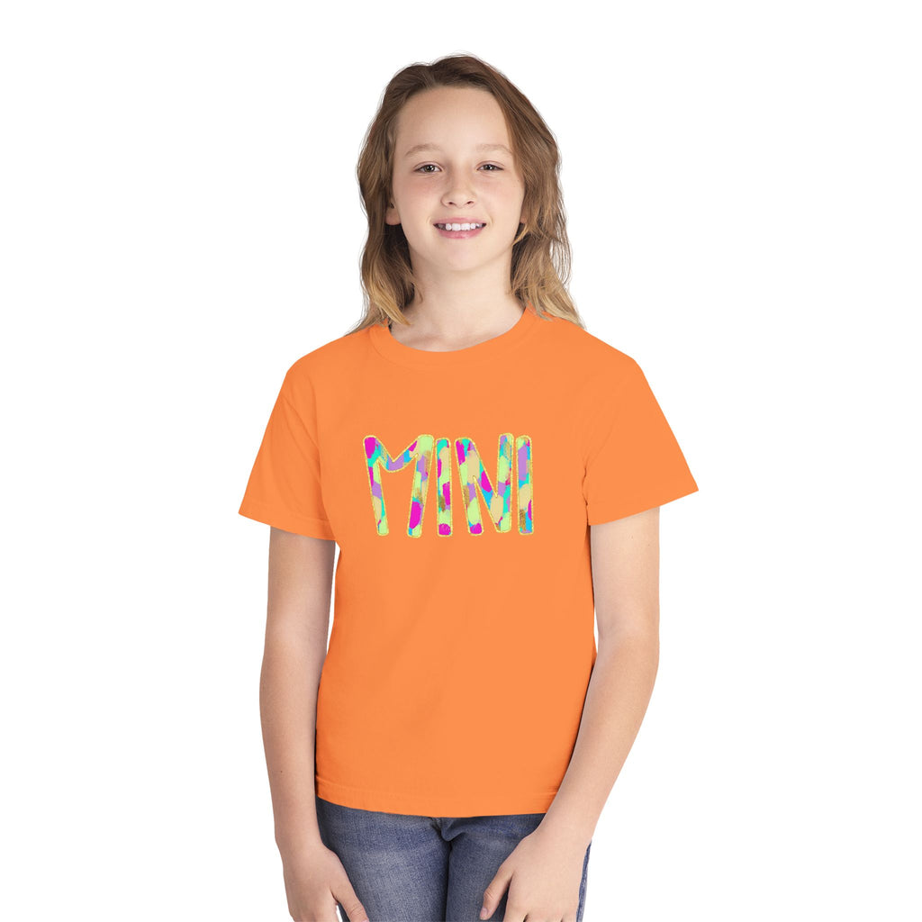 Youth Tee with Colorful 'MIM' Graphic — Vibrant Kid's Casual Shirt