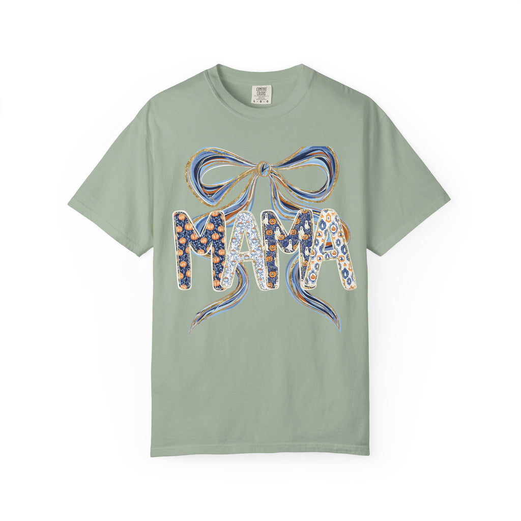 Fall Pumpkin Mama Bow - Comfort Color
