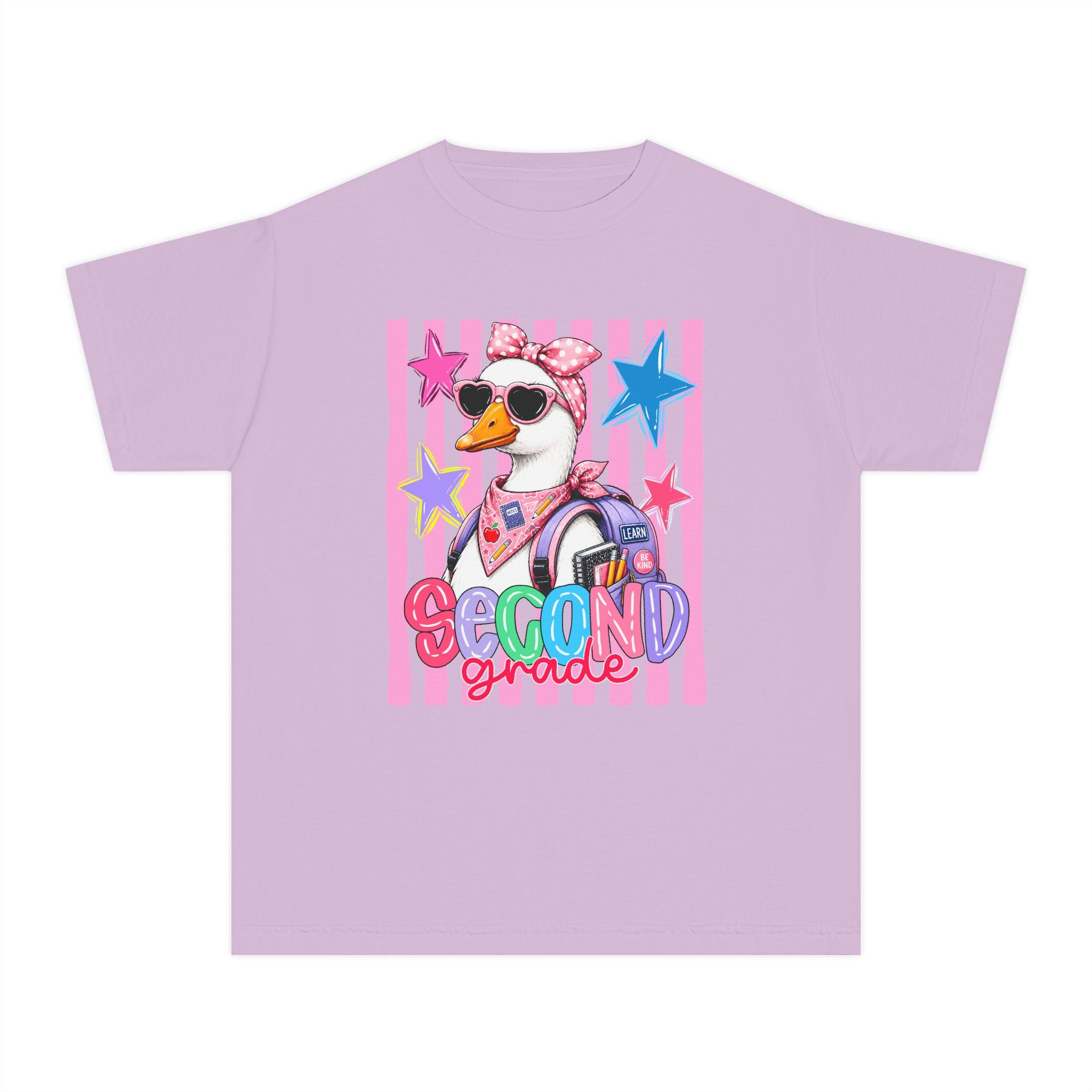 Second Grade Girl Duck Graphic Tee — Cute Back-to-School Shirt for Kids