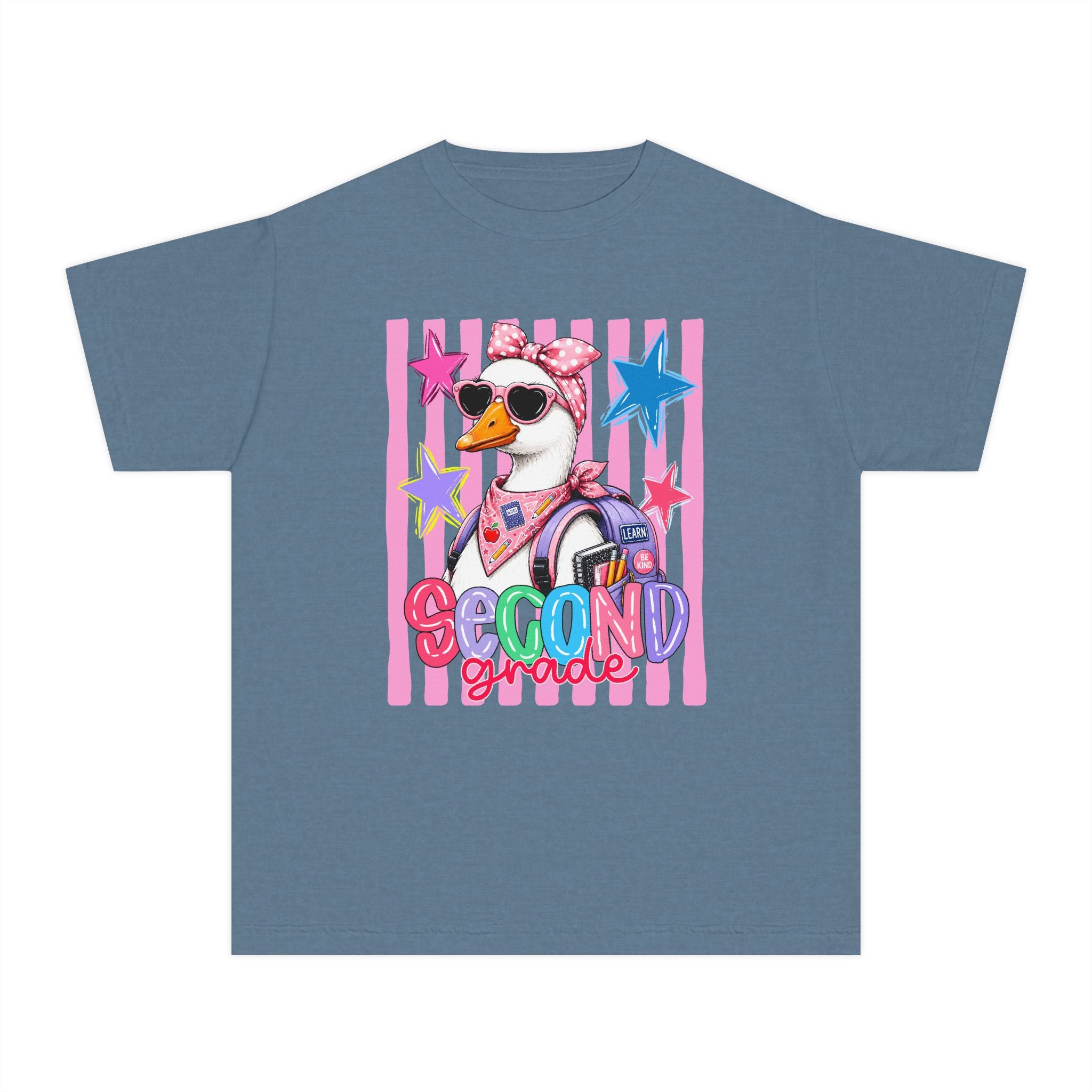 Second Grade Girl Duck Graphic Tee — Cute Back-to-School Shirt for Kids