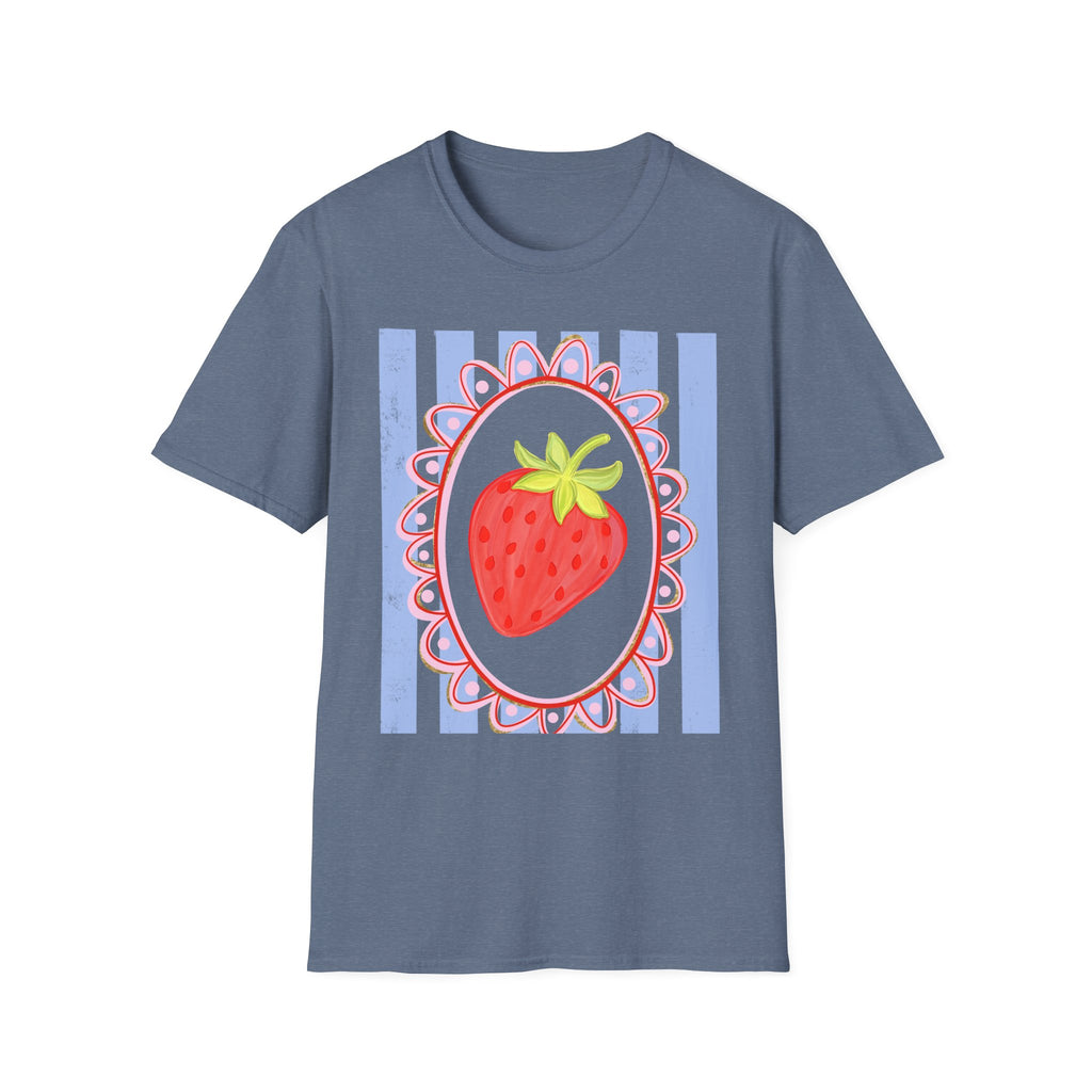 Strawberry with Frame - Gildan Soft Style