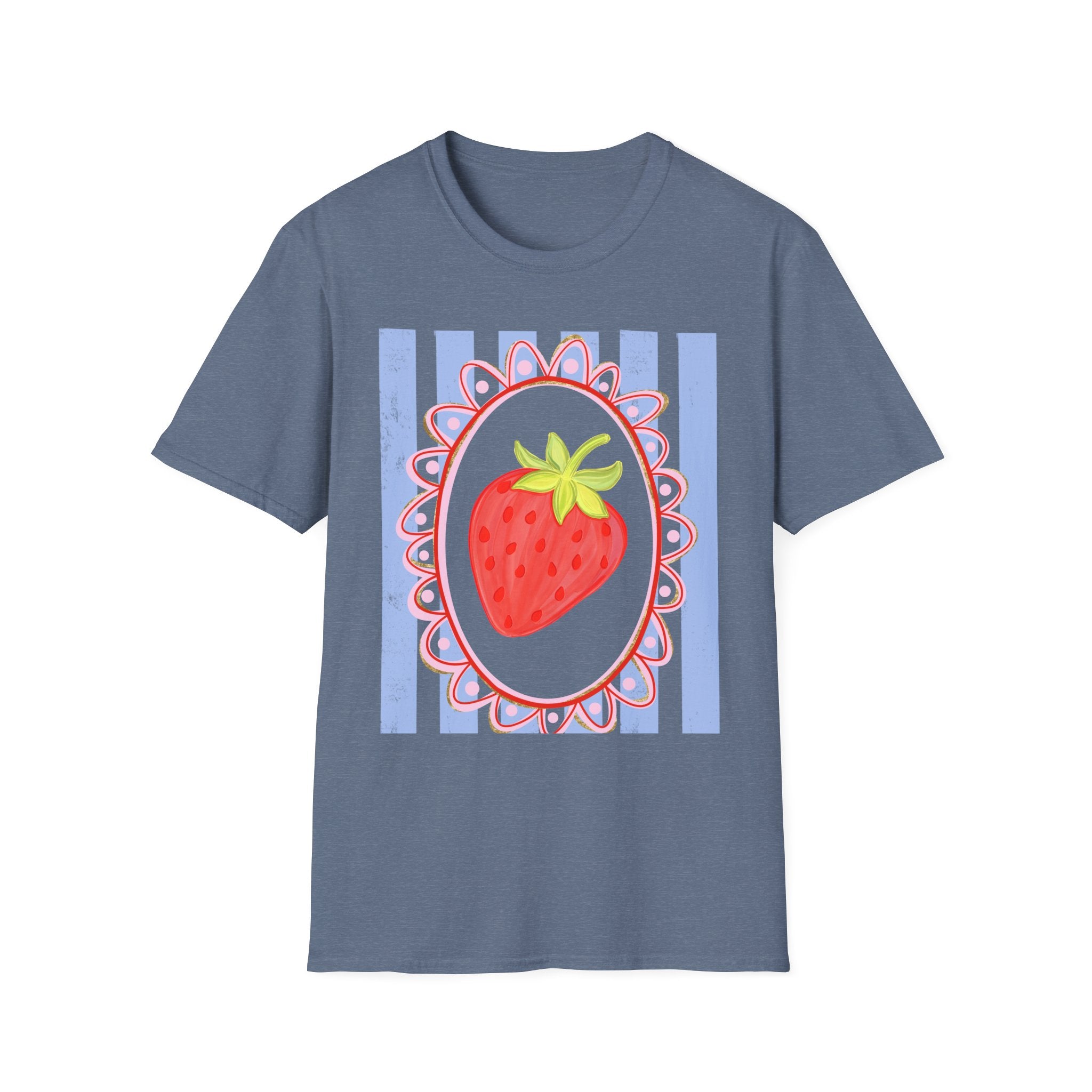 Strawberry with Frame - Gildan Soft Style