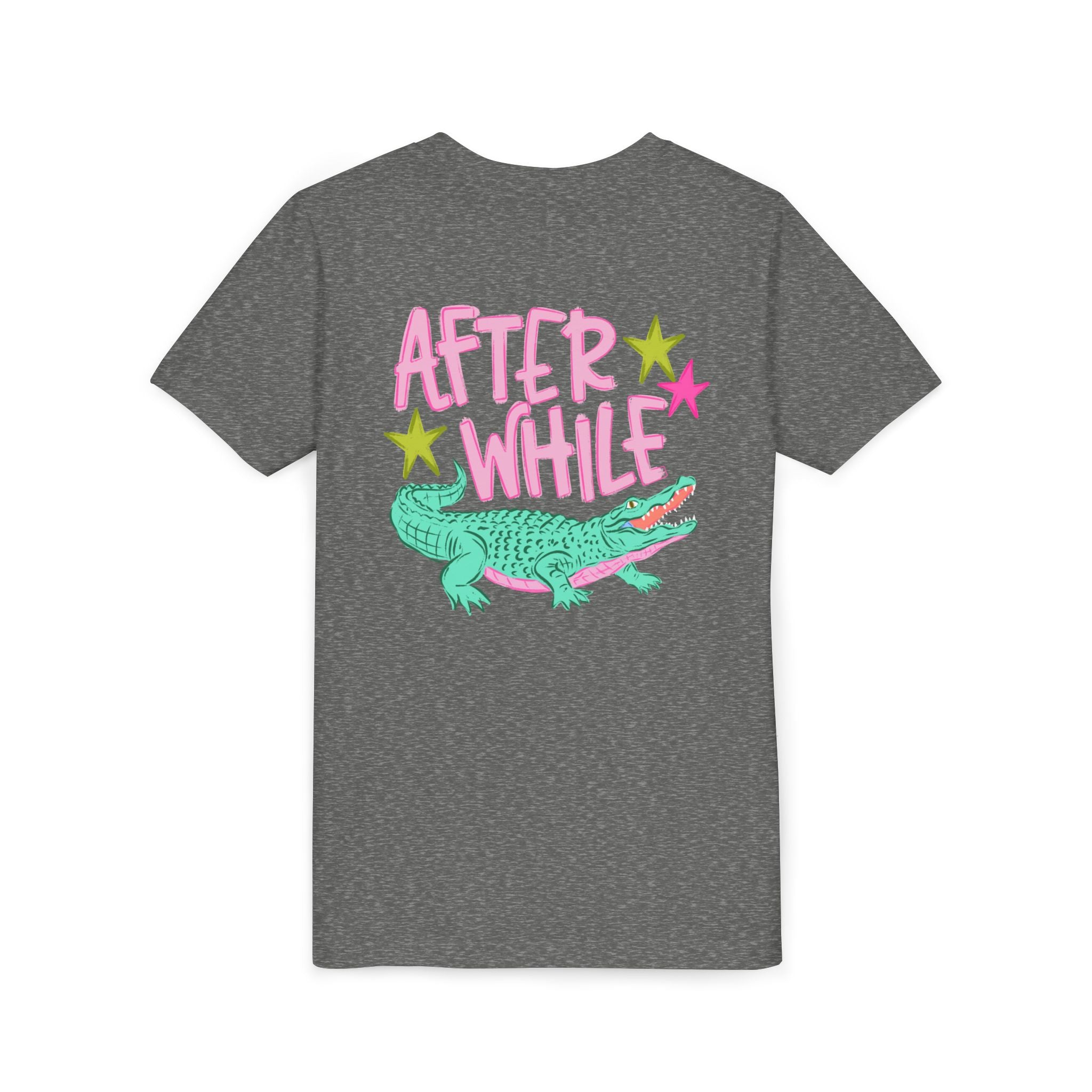 Youth Tee — "Later/After While" Retro Crocodile Graphic