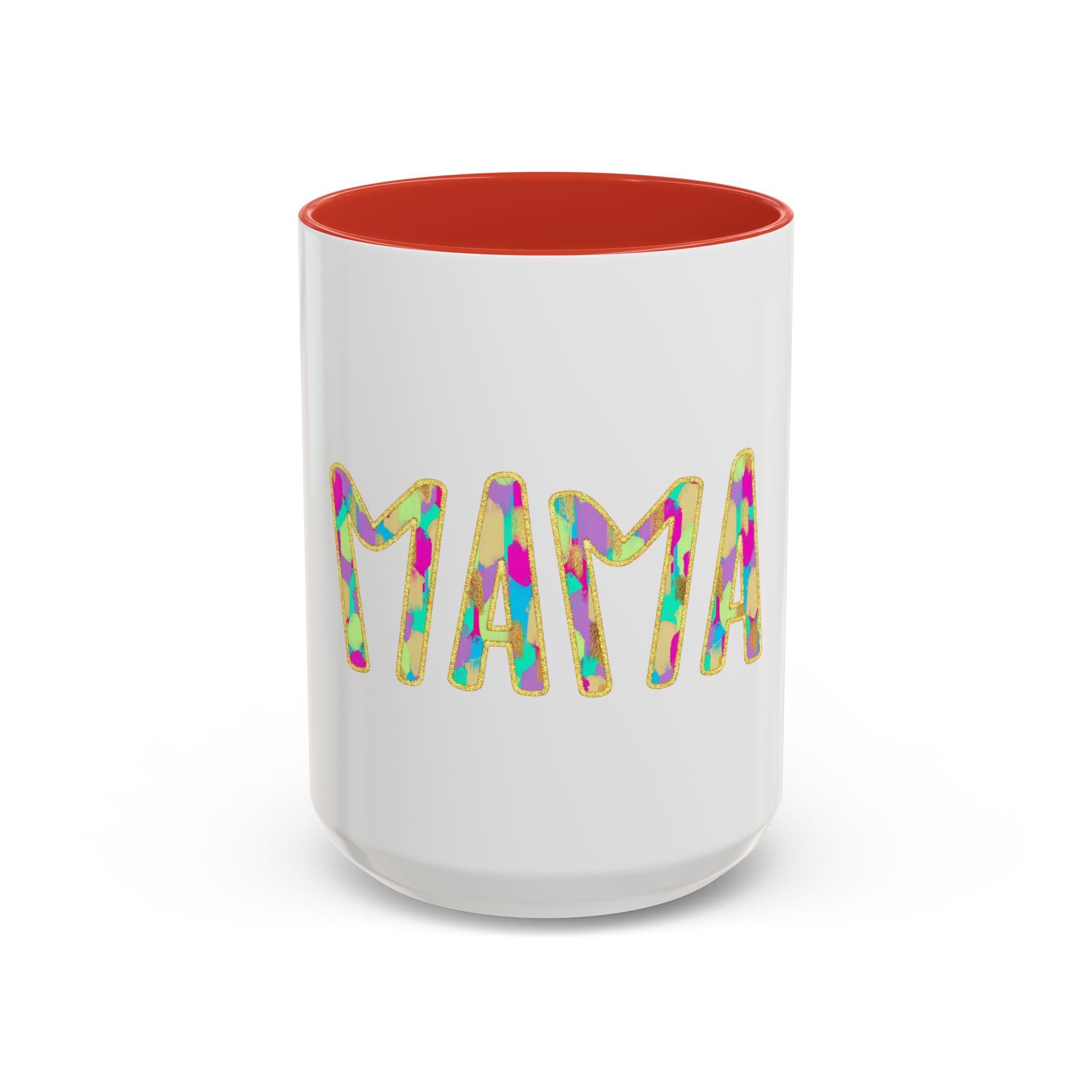 Mama Colorful Confetti Accent Coffee Mug — 11/15oz