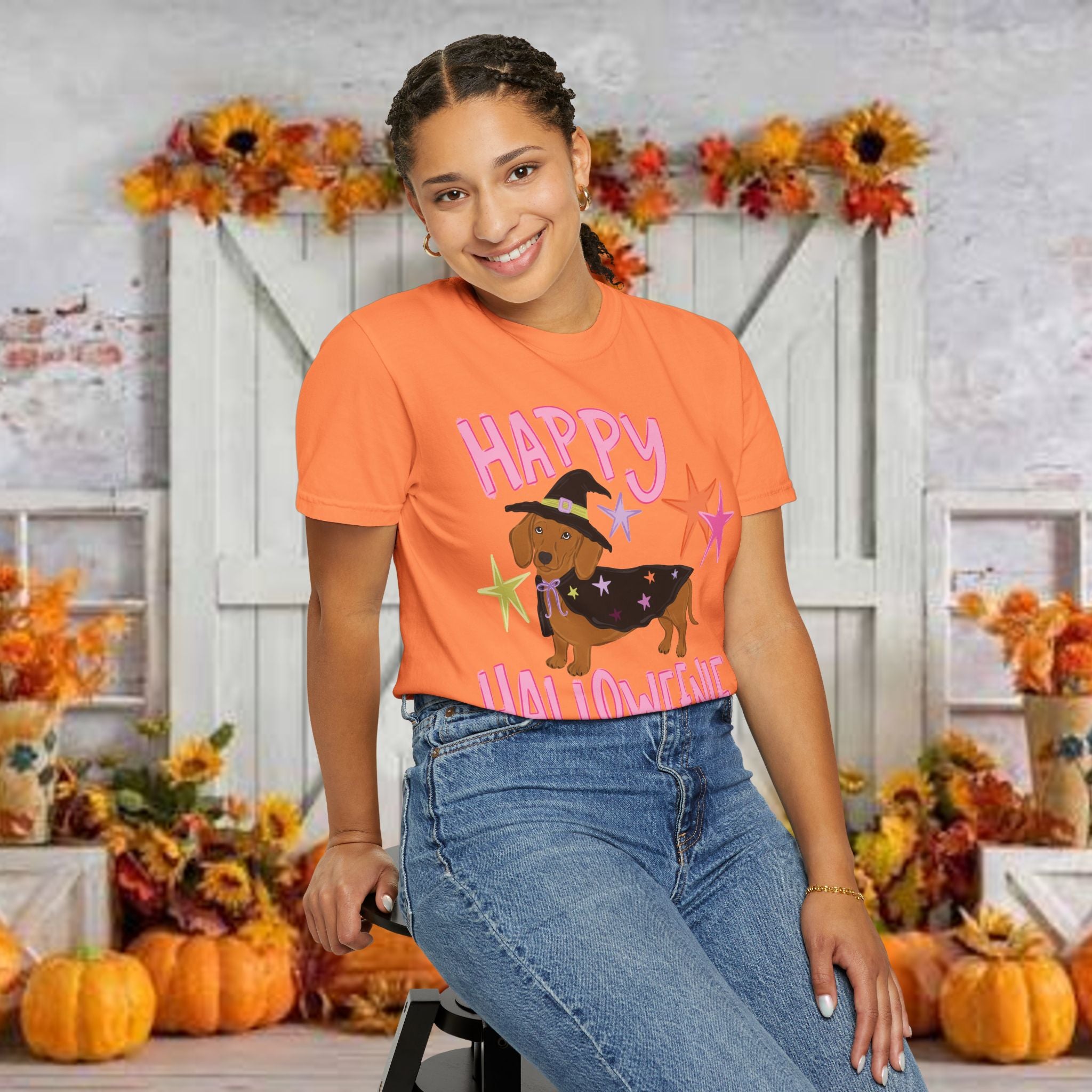 Happy Halloweienie Dachshund Halloween T-Shirt