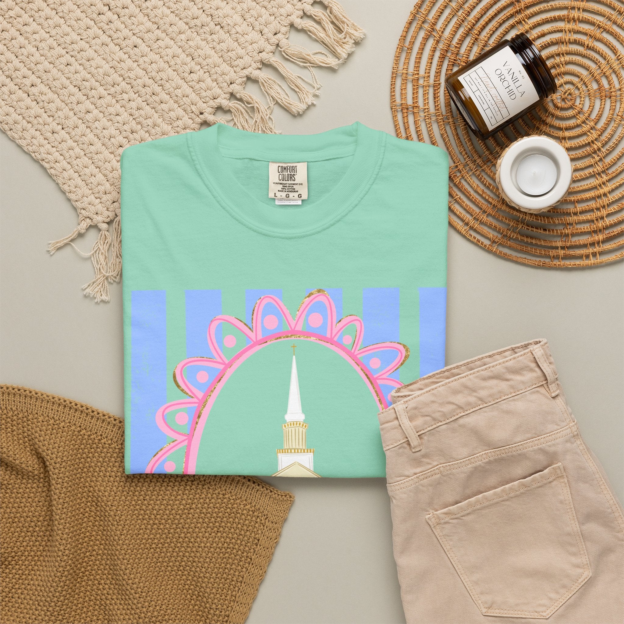 Pastel Chapel Illustration Tee
