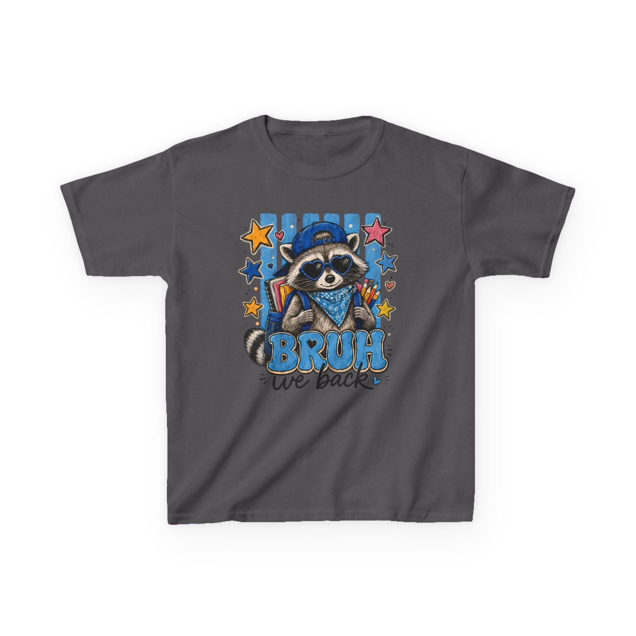 Kids 'Bruh We Back' Raccoon T-Shirt